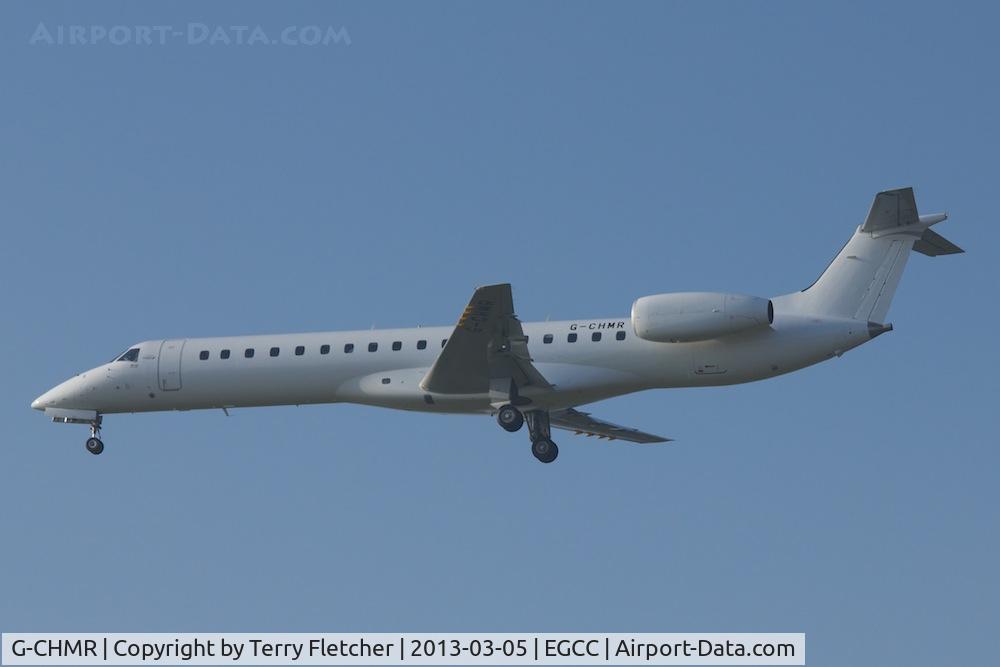 G-CHMR, 2001 Embraer EMB-145MP (ERJ-145MP) C/N 145405, Vistor for the EUFA Champions League match between Manchester United and Real 
Madrid