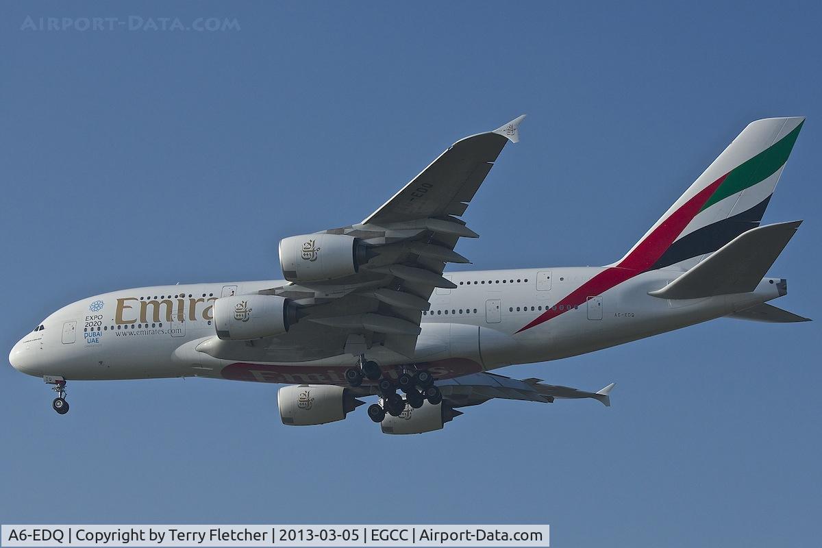 A6-EDQ, 2011 Airbus A380-861 C/N 080, 2011 Airbus A380-861, c/n: 080 at Manchester