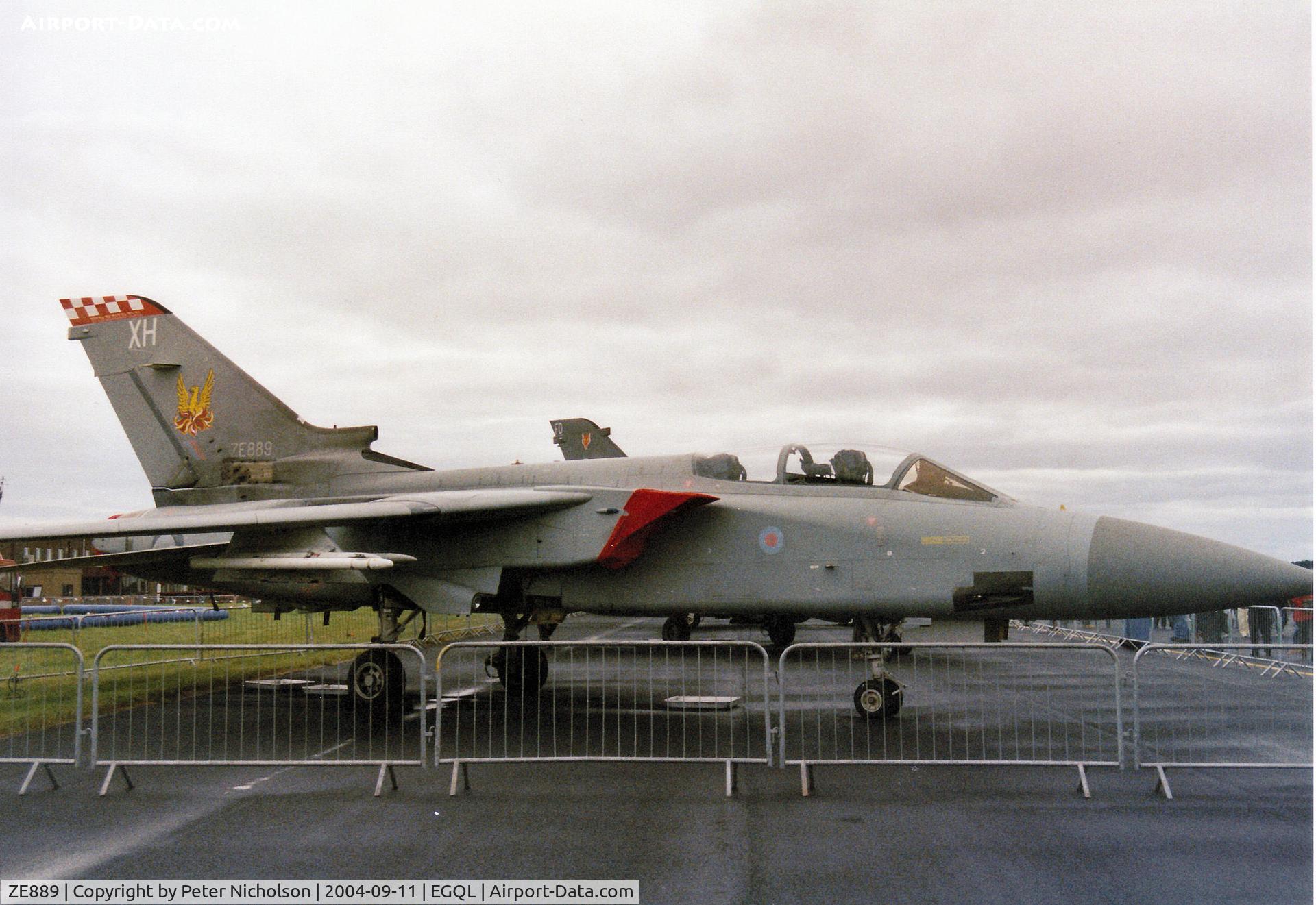 ZE889, 1988 Panavia Tornado F.3 C/N 757, Tornado F.3 of 56 [Reserve] Squadron on display at the 2004 RAF Leuchars Airshow.