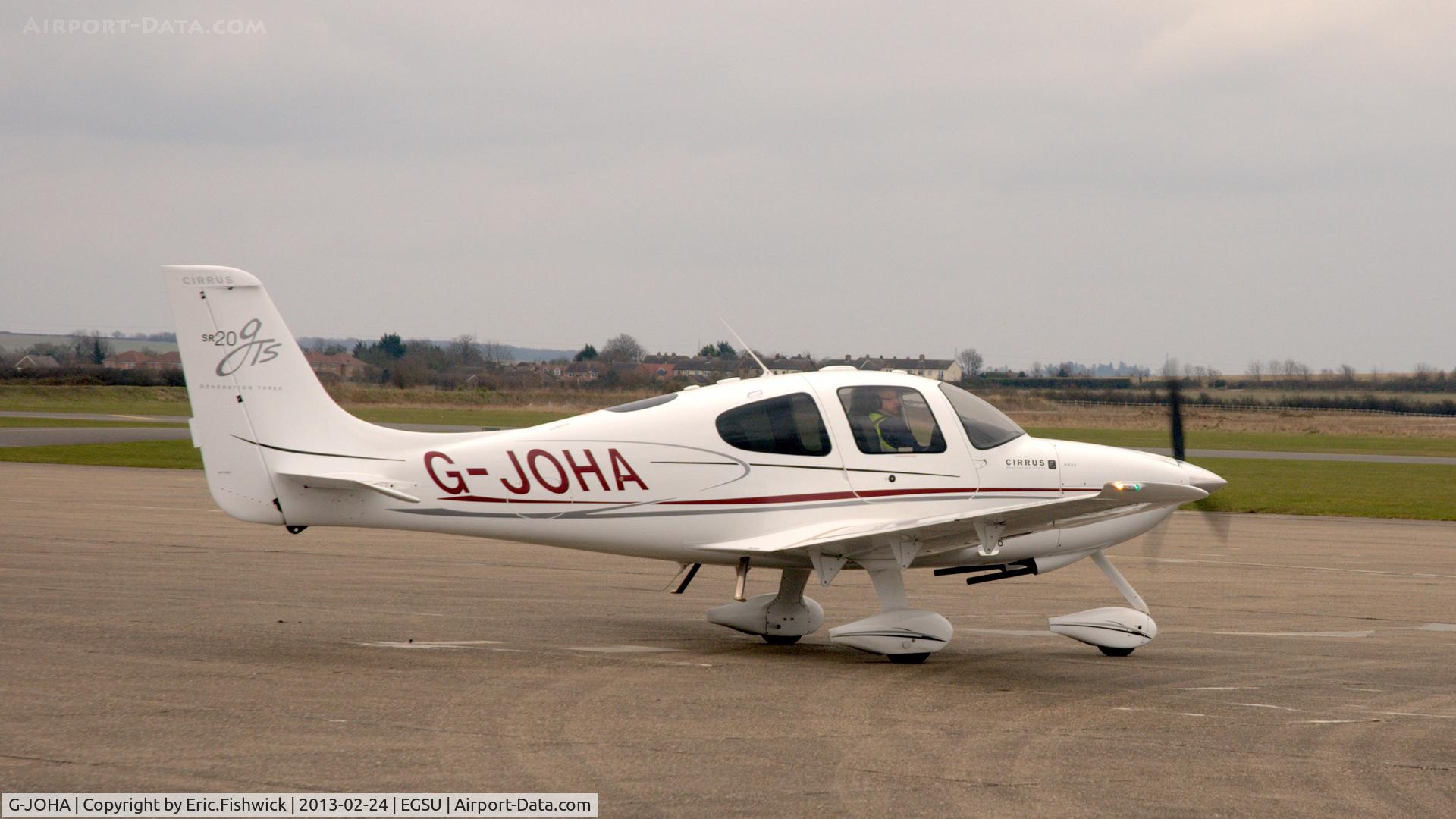 G-JOHA, 2008 Cirrus SR20 G3 GTS C/N 1968, 2. G-JOHA visiting Duxford Airfield