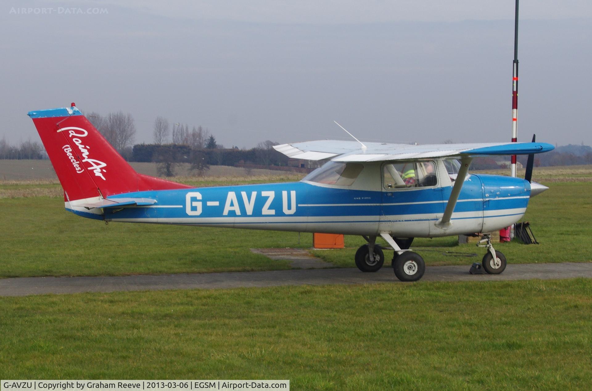 G-AVZU, 1967 Reims F150H C/N 0283, Parked at Beccles.
