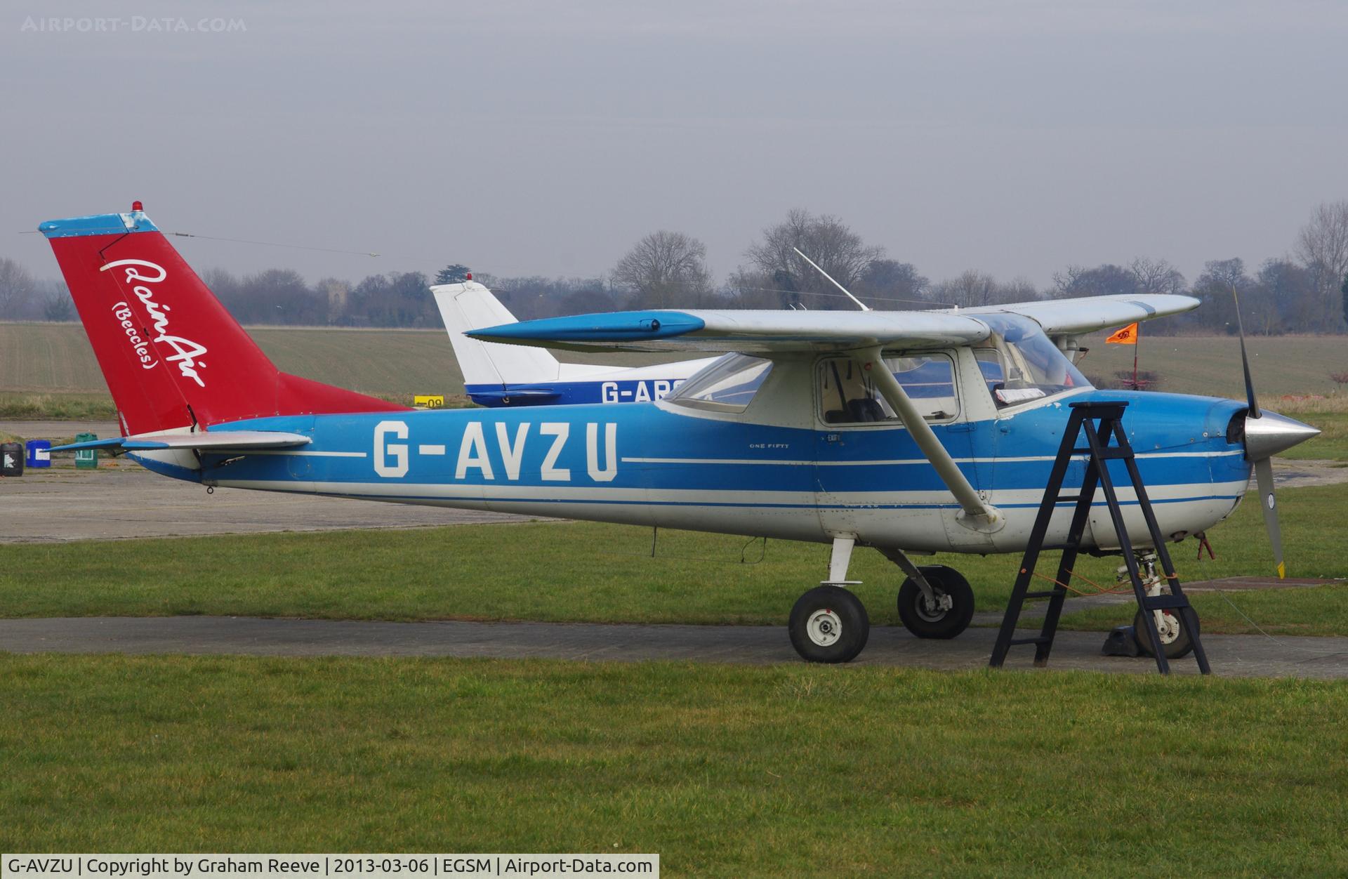 G-AVZU, 1967 Reims F150H C/N 0283, Parked at Beccles.