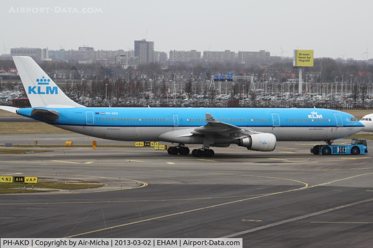 PH-AKD, 2012 Airbus A330-303 C/N 1300, KLM Royal Dutch Airlines