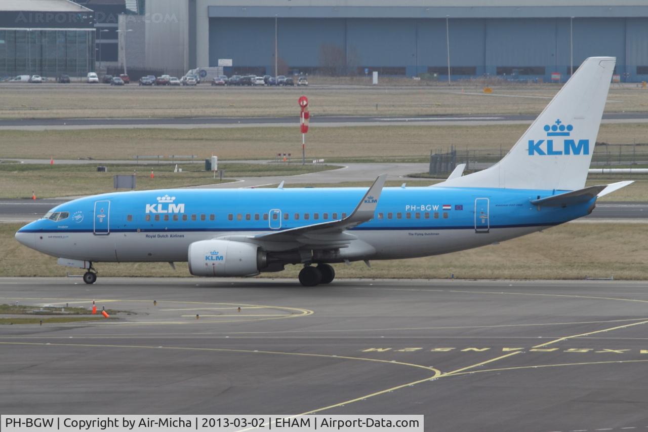 PH-BGW, 2011 Boeing 737-7K2 C/N 38128, KLM Royal Dutch Airlines