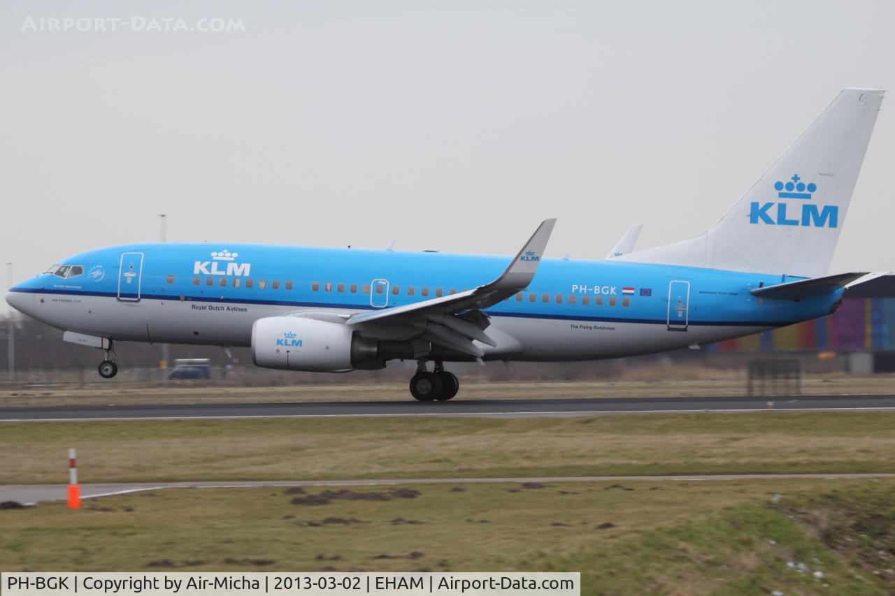 PH-BGK, 2010 Boeing 737-7K2 C/N 38054, KLM Royal Dutch Airlines