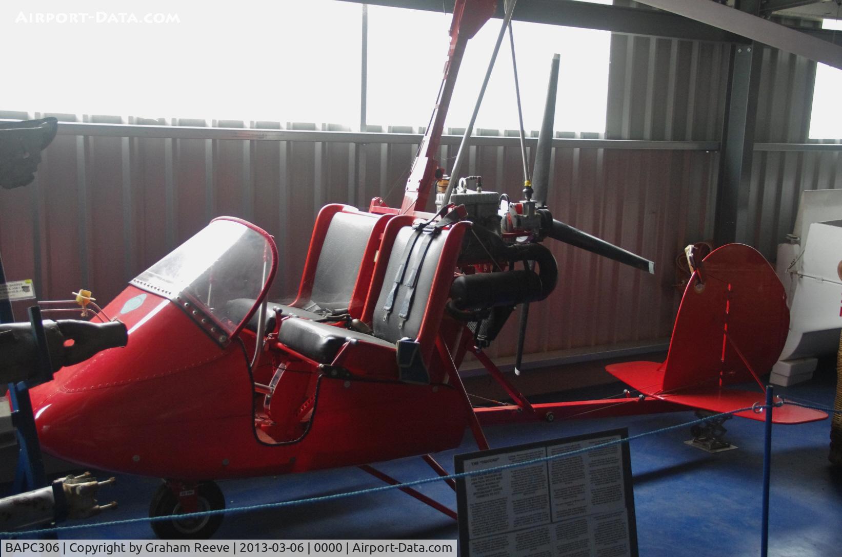 BAPC306, Lovegrove Autogyro Trainer C/N BAPC.306, Preserved at the Norfolk and Suffolk Aviation Museum, Flixton.