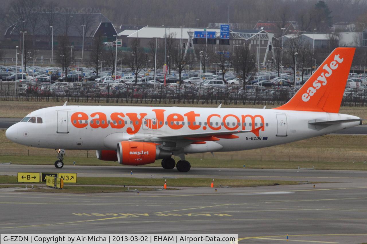 G-EZDN, 2008 Airbus A319-111 C/N 3569, EasyJet