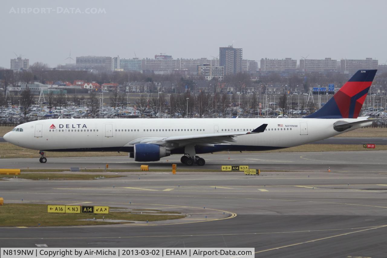 N819NW, 2007 Airbus A330-323 C/N 0858, Delta Air Lines