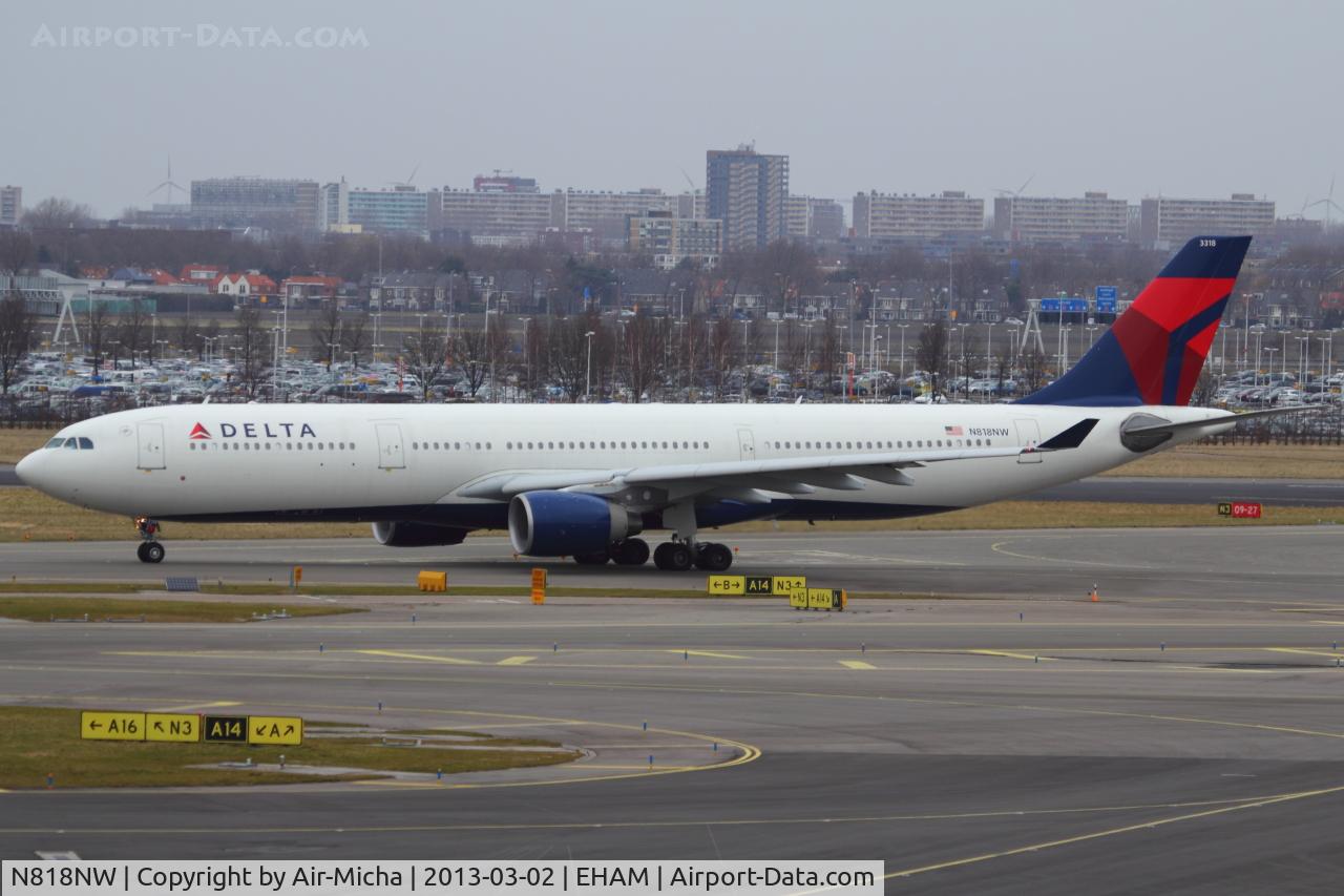 N818NW, 2007 Airbus A330-323 C/N 0857, Delta Air Lines