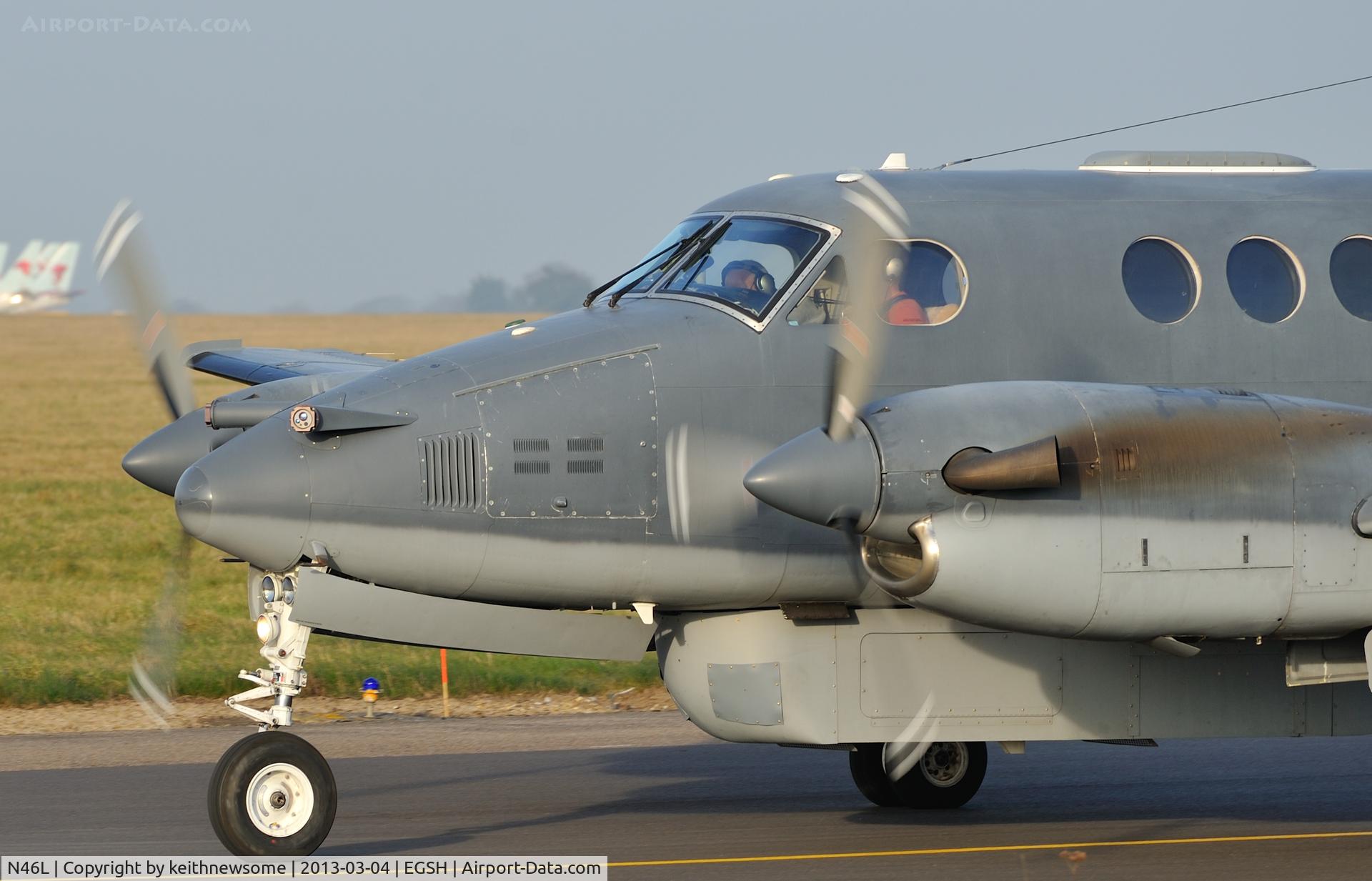 N46L, 1978 Beech 200 (C-12C) King Air C/N BC-56, Close up of nose.