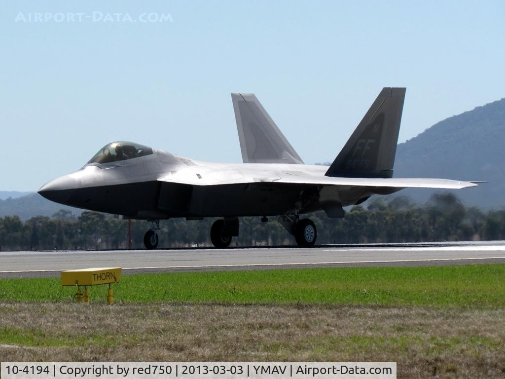 10-4194, Lockheed Martin F-22A Raptor C/N 645-4194, 10194 at the 2013 Australian International Airshow Avalon