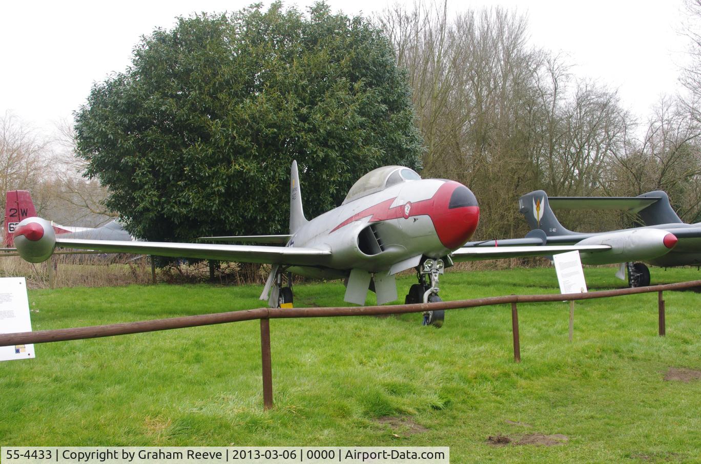 55-4433, 1956 Lockheed T-33A Shooting Star C/N 580-9877, Preserved at the Norfolk and Suffolk Aviation Museum, Flixton.