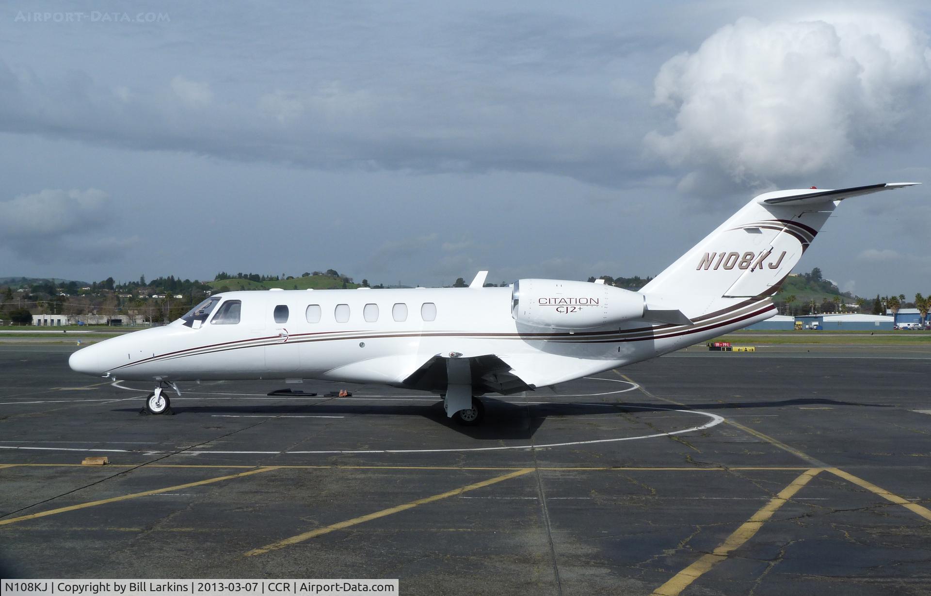 N108KJ, Cessna 525A CitationJet CJ2+ C/N 525A-0416, Visitor again on a beautiful March day.