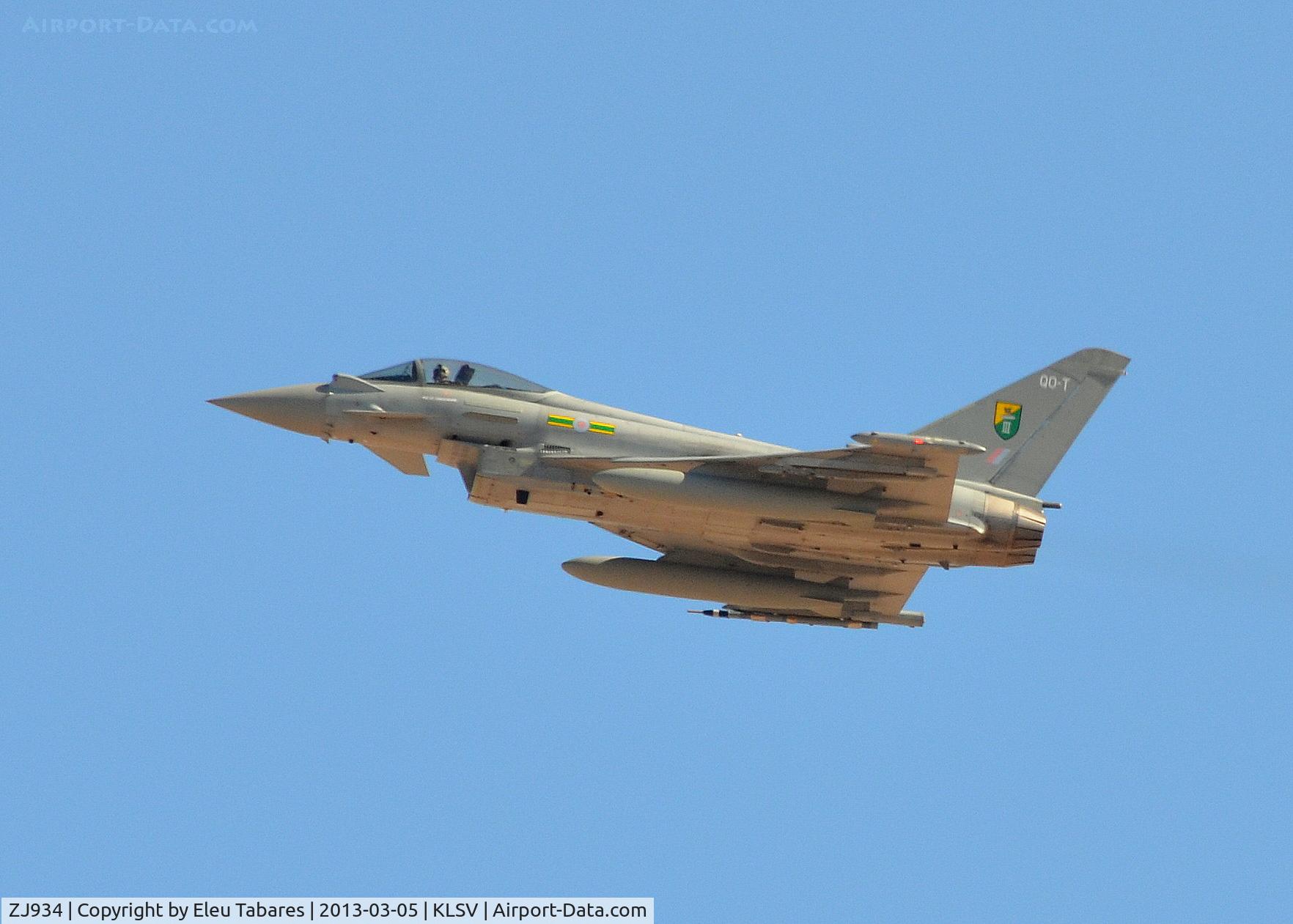ZJ934, 2006 Eurofighter EF-2000 Typhoon FGR4 C/N 0111/BS025, Taken during Red Flag Exercise at Nellis Air Force Base, Nevada.