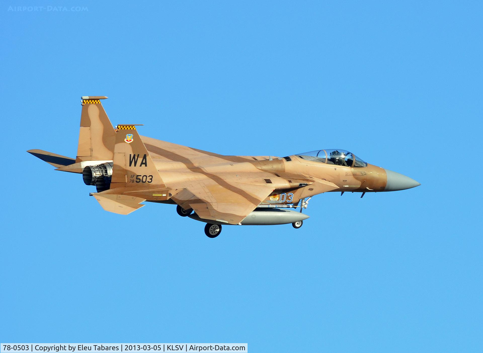78-0503, 1978 McDonnell Douglas F-15C Eagle C/N 0487/C036, Taken during Red Flag Exercise at Nellis Air Force Base, Nevada.