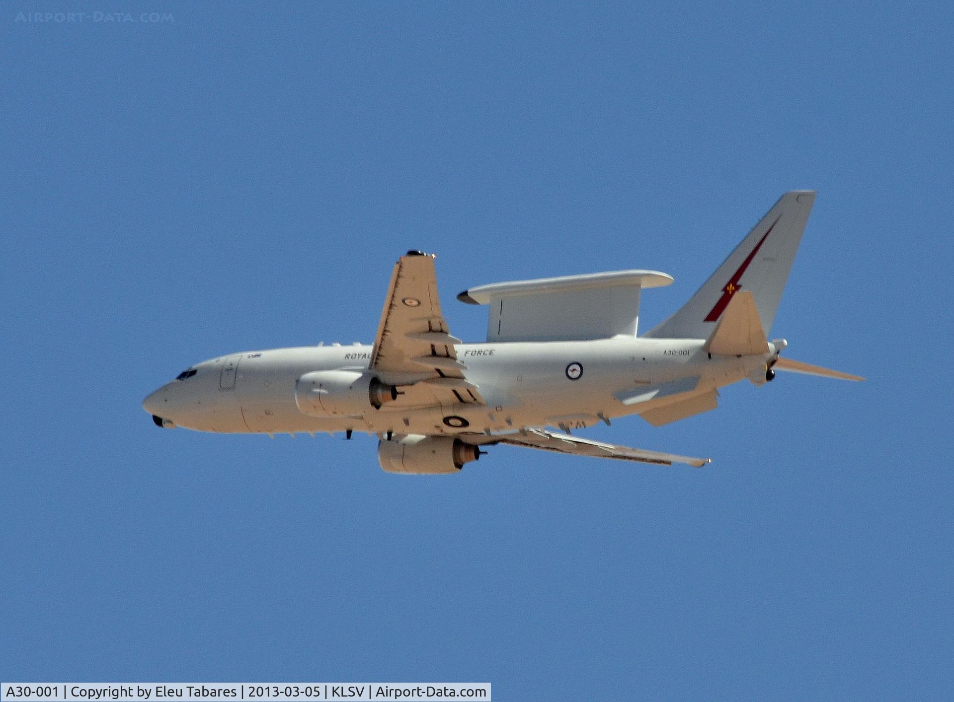 A30-001, 2002 Boeing E-7A Wedgetail C/N 33474, Taken during Red Flag Exercise at Nellis Air Force Base, Nevada.