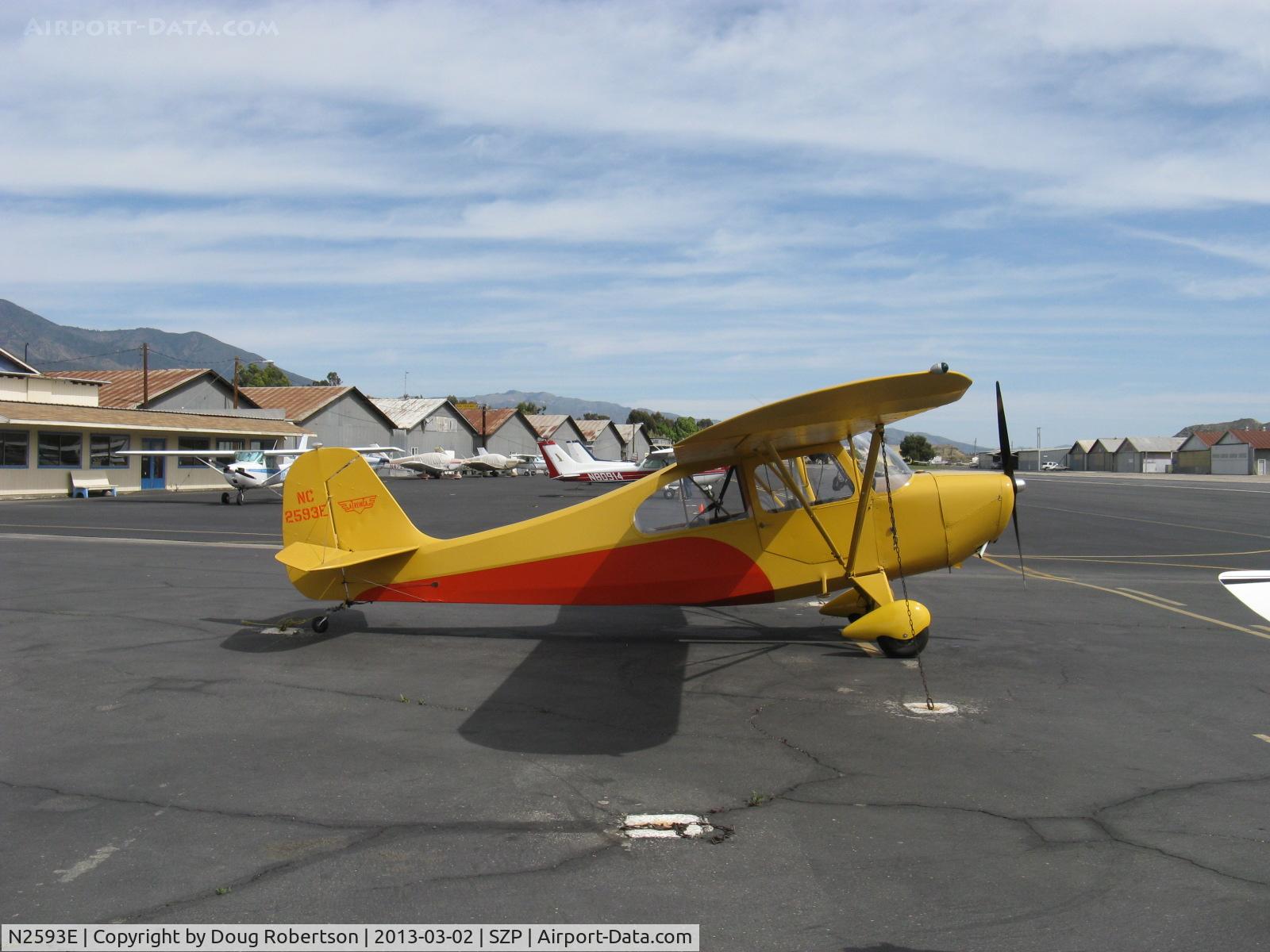 N2593E, 1946 Aeronca 7AC Champion C/N 7AC-6175, 1946 Aeronca 7AC CHAMPION, Continental A&C65 65 Hp