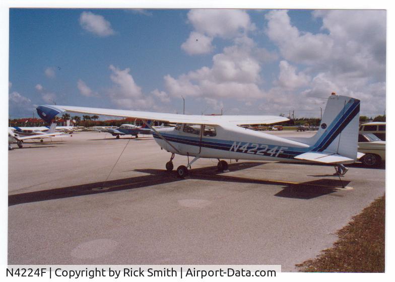 N4224F, 1958 Cessna 172 C/N 46124, Circa 1990.  My first aircraft purchase!  Probably one of the funnest planes I have ever flown.  Used for relaxing, slow and low sightseeing, and quite a bit of aerial photography.  Miss it quite a bit.