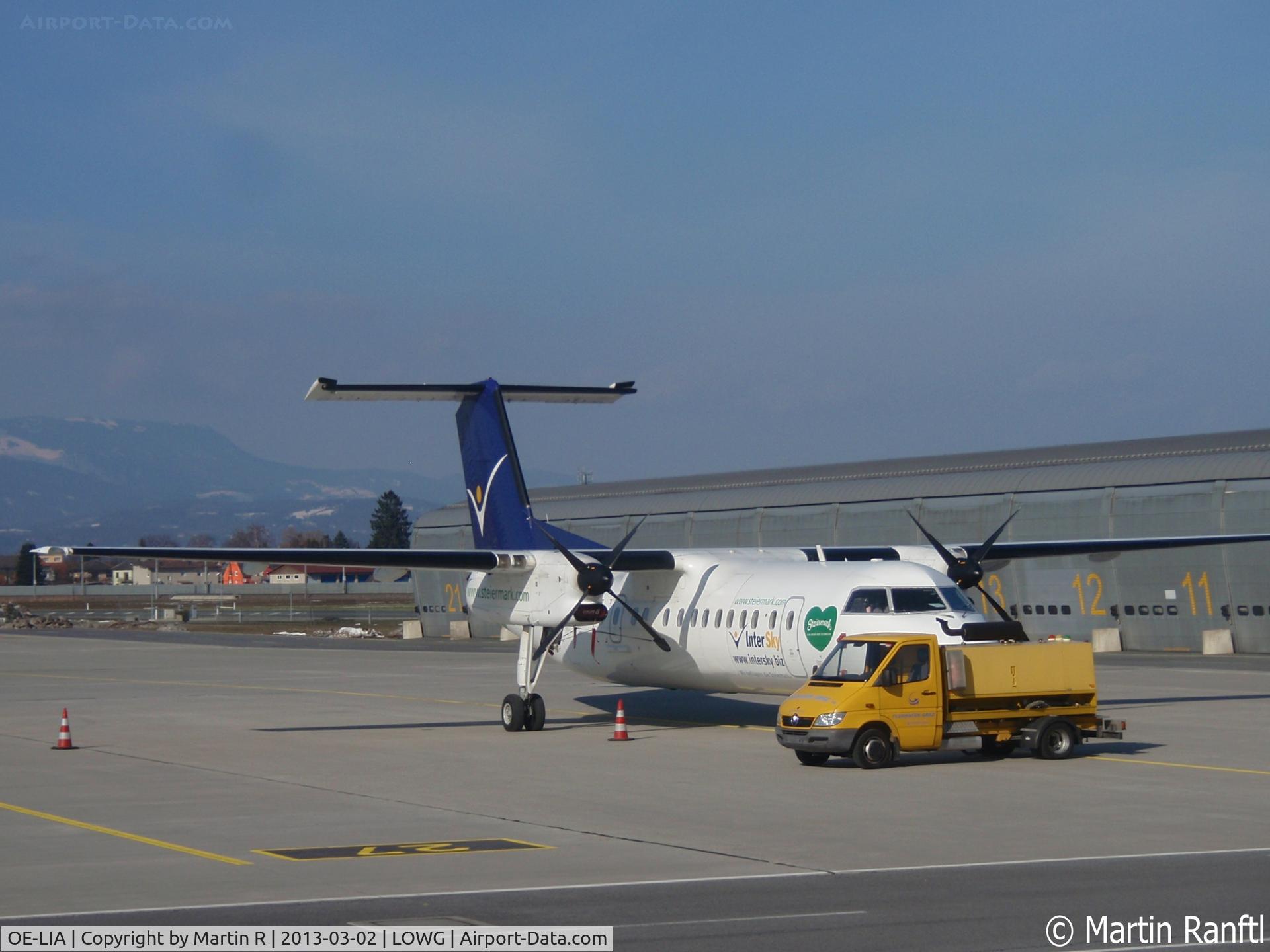 OE-LIA, 1997 De Havilland Canada DHC-8-314 Dash 8 C/N 505, Intersky Bombardier Q300 in Graz