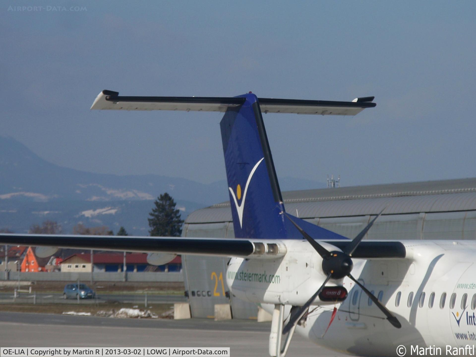 OE-LIA, 1997 De Havilland Canada DHC-8-314 Dash 8 C/N 505, Intersky Bombardier Q300 Leitwerk