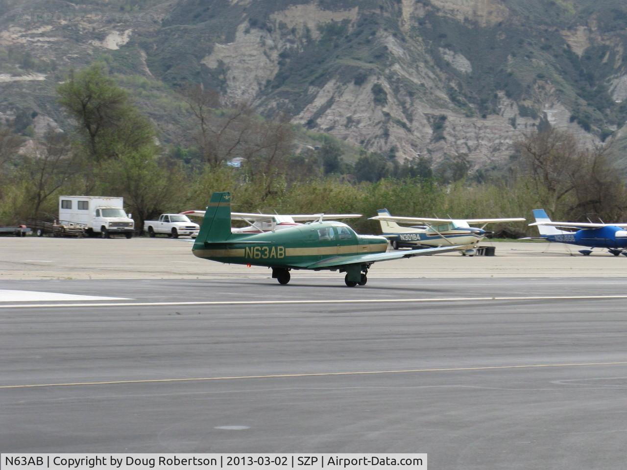 N63AB, 1965 Mooney M20E C/N 914, 1965 Mooney M20E SUPER 21, Lycoming IO-360 200 Hp, takeoff roll Rwy 22