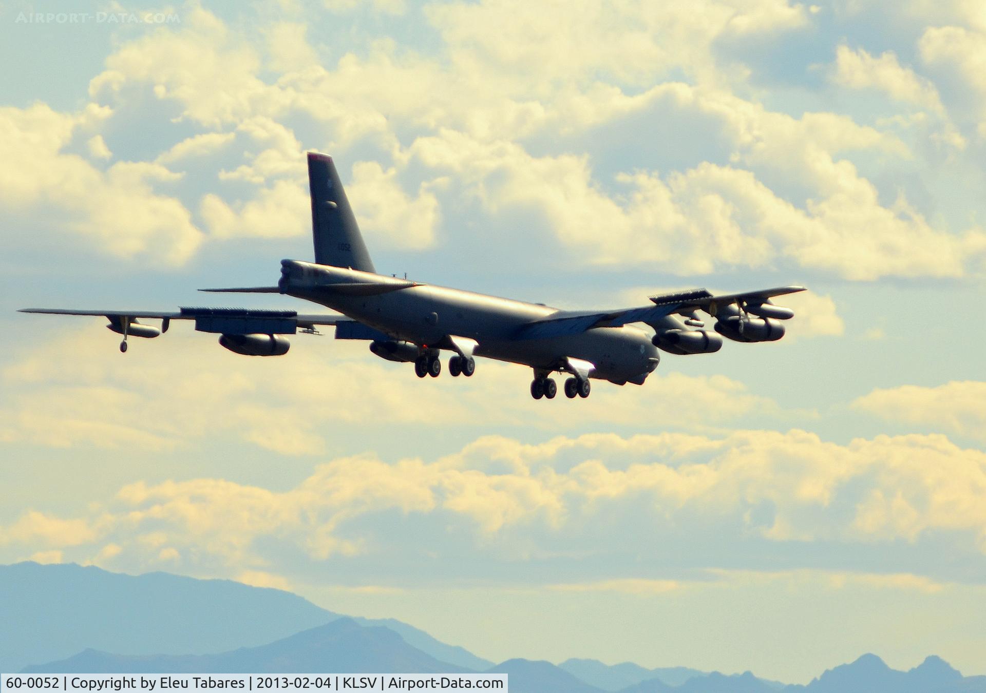 60-0052, 1960 Boeing B-52H Stratofortress C/N 464417, Taken during Red Flag Exercise at Nellis Air Force Base, Nevada.