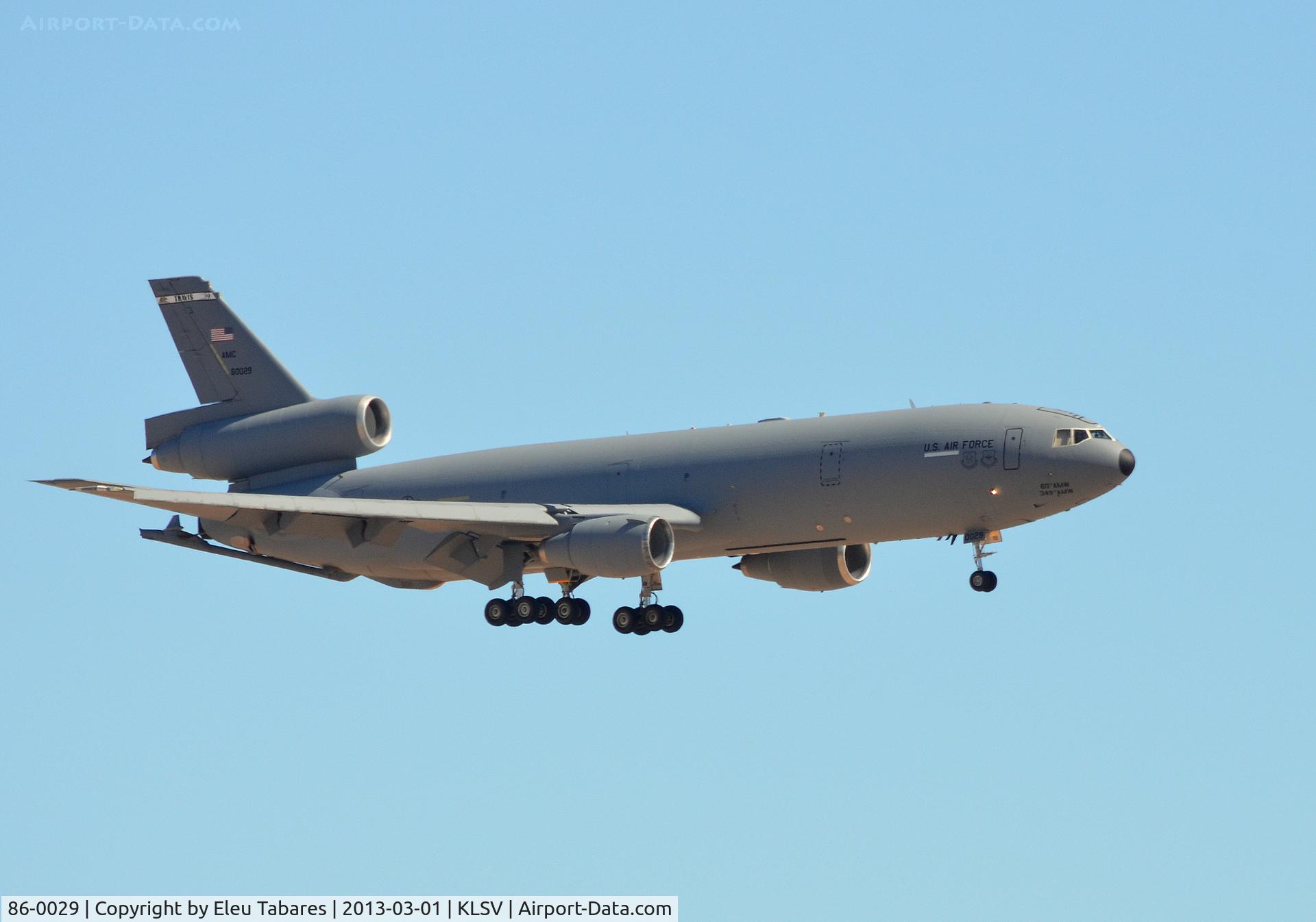 86-0029, 1986 McDonnell Douglas KC-10A Extender C/N 48242, TAken during Red Flag Exercise at Nellis Air Force Base, Nevada.