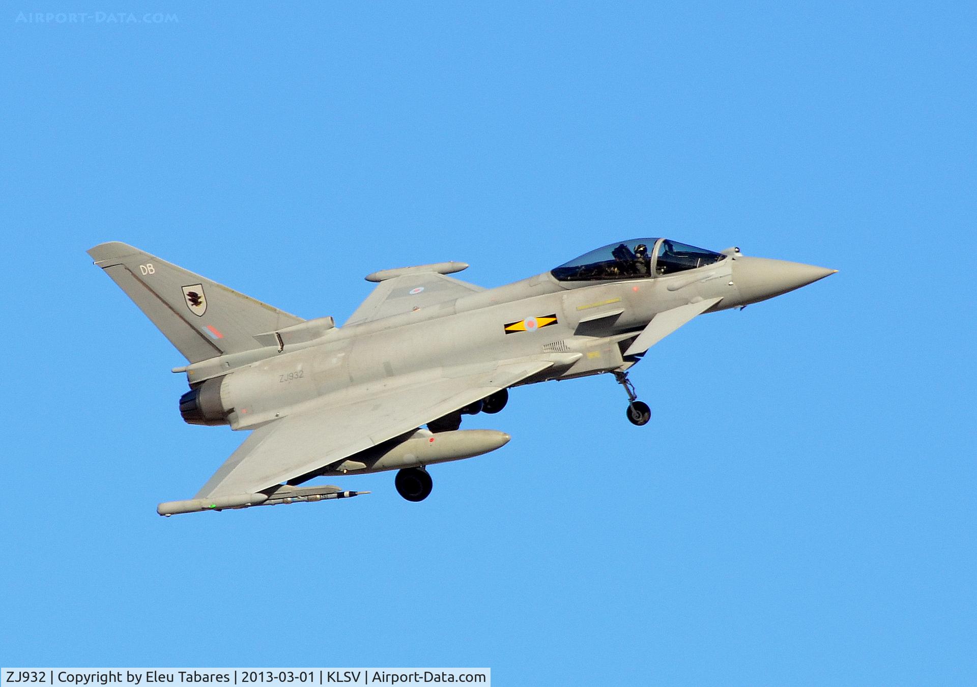ZJ932, 2006 Eurofighter EF-2000 Typhoon FGR4 C/N 0105/BS023, Taken during Red Flag Exercise at Nellis Air Force Base, Nevada.