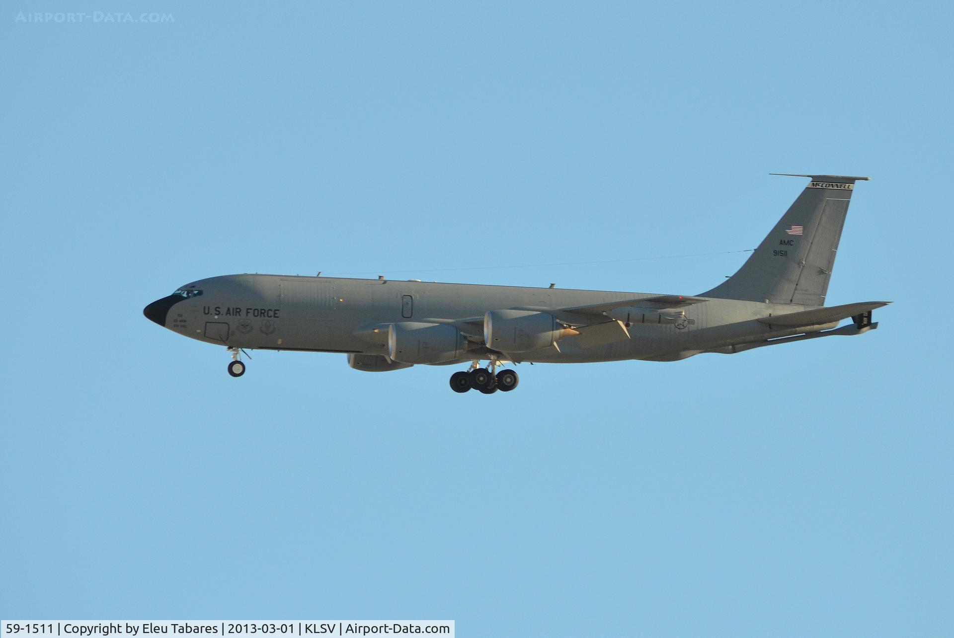 59-1511, 1959 Boeing KC-135R Stratotanker C/N 17999, TAken during Red Flag Exercise at Nellis Air Force Base, Nevada.