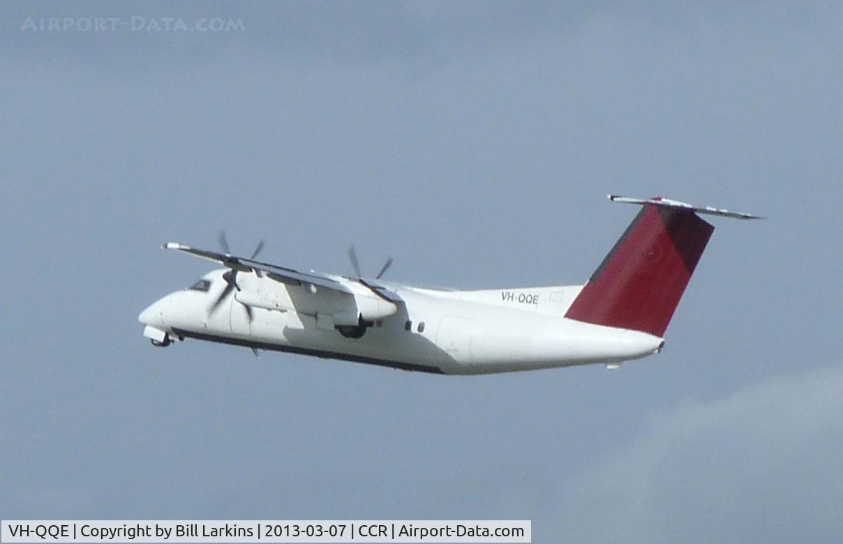 VH-QQE, 1989 De Havilland Canada DHC-8-102 Dash 8 C/N 173, Passing through on delivery flight from Canada to Australia.