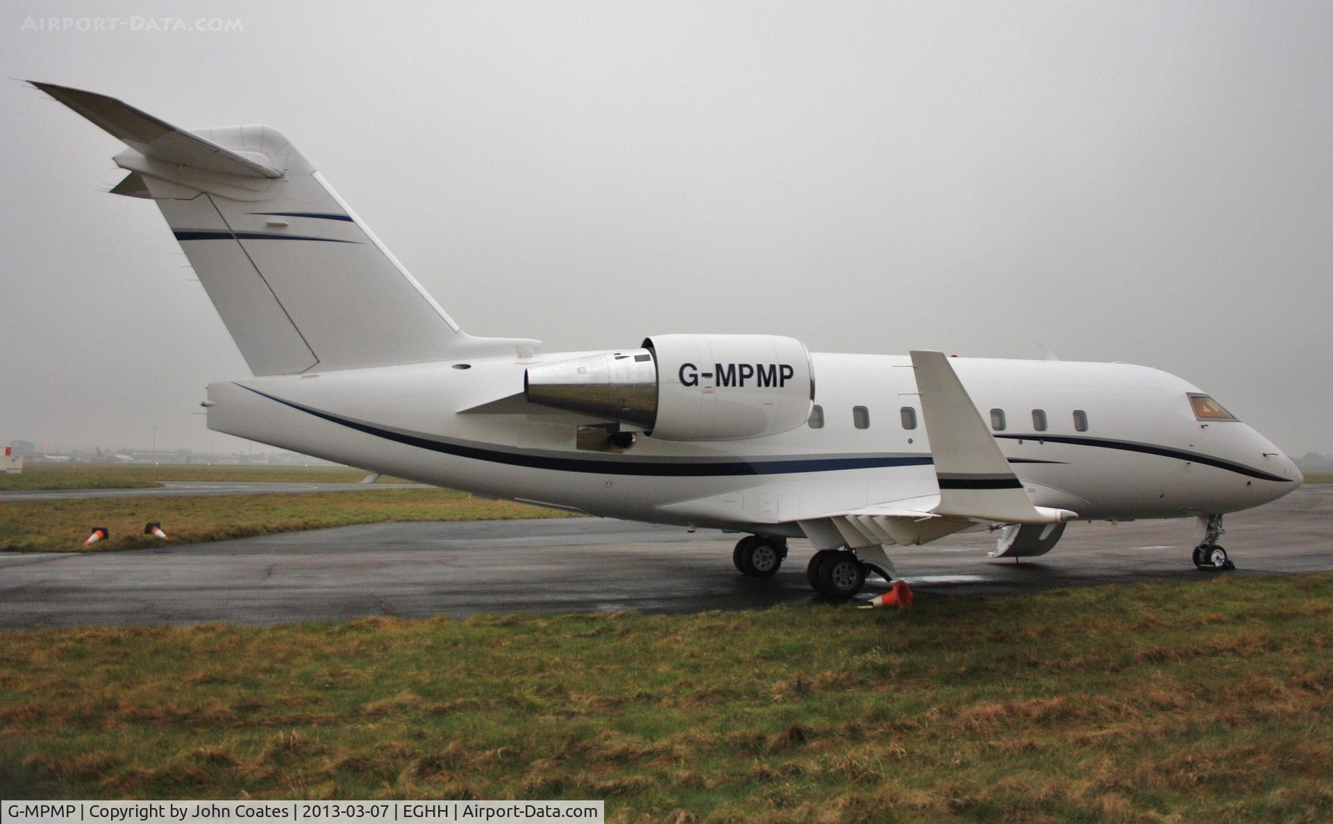 G-MPMP, 2001 Bombardier Challenger 604 (CL-600-2B16) C/N 5528, Guernsey diversion parked at Sigs