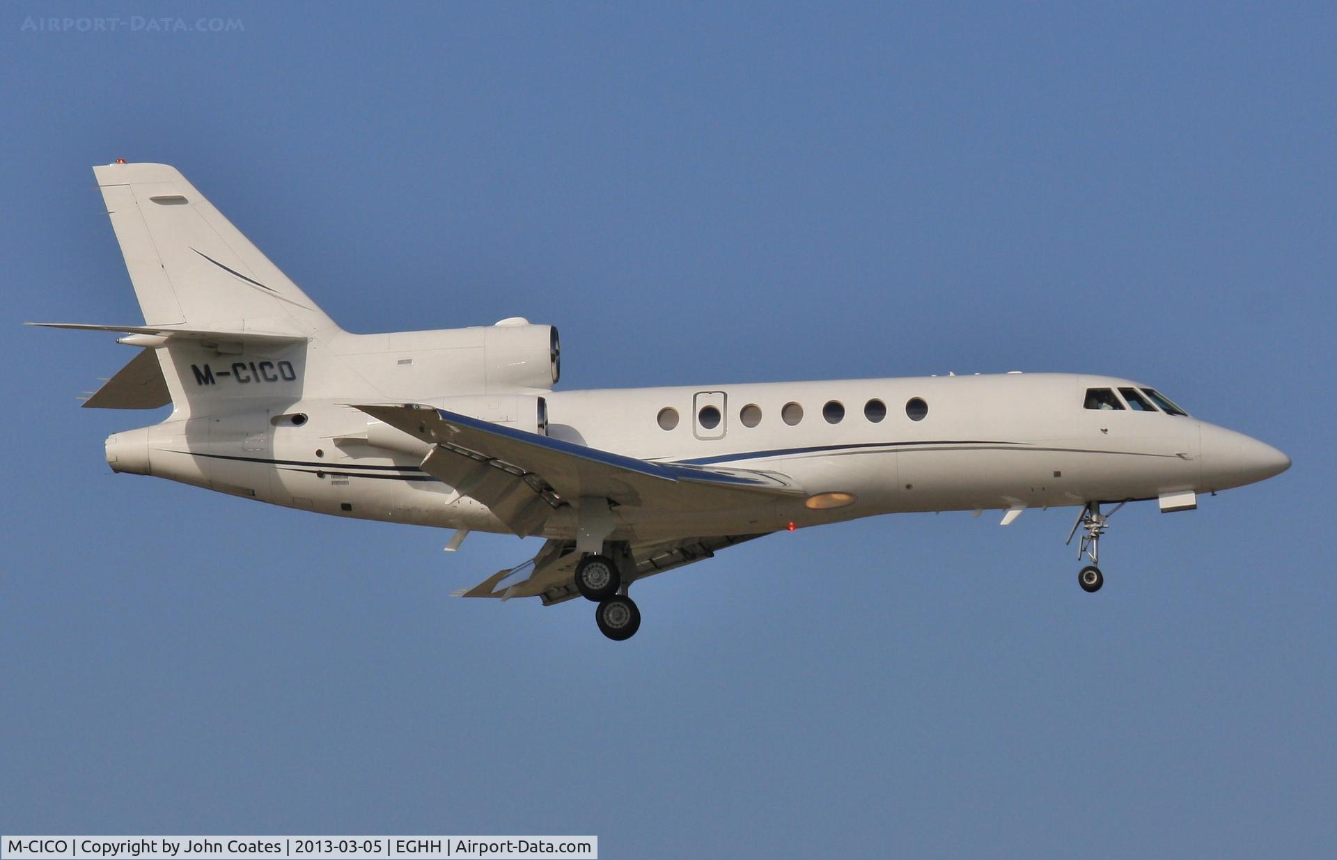 M-CICO, 2005 Dassault Falcon 50EX C/N 345, About to land 08