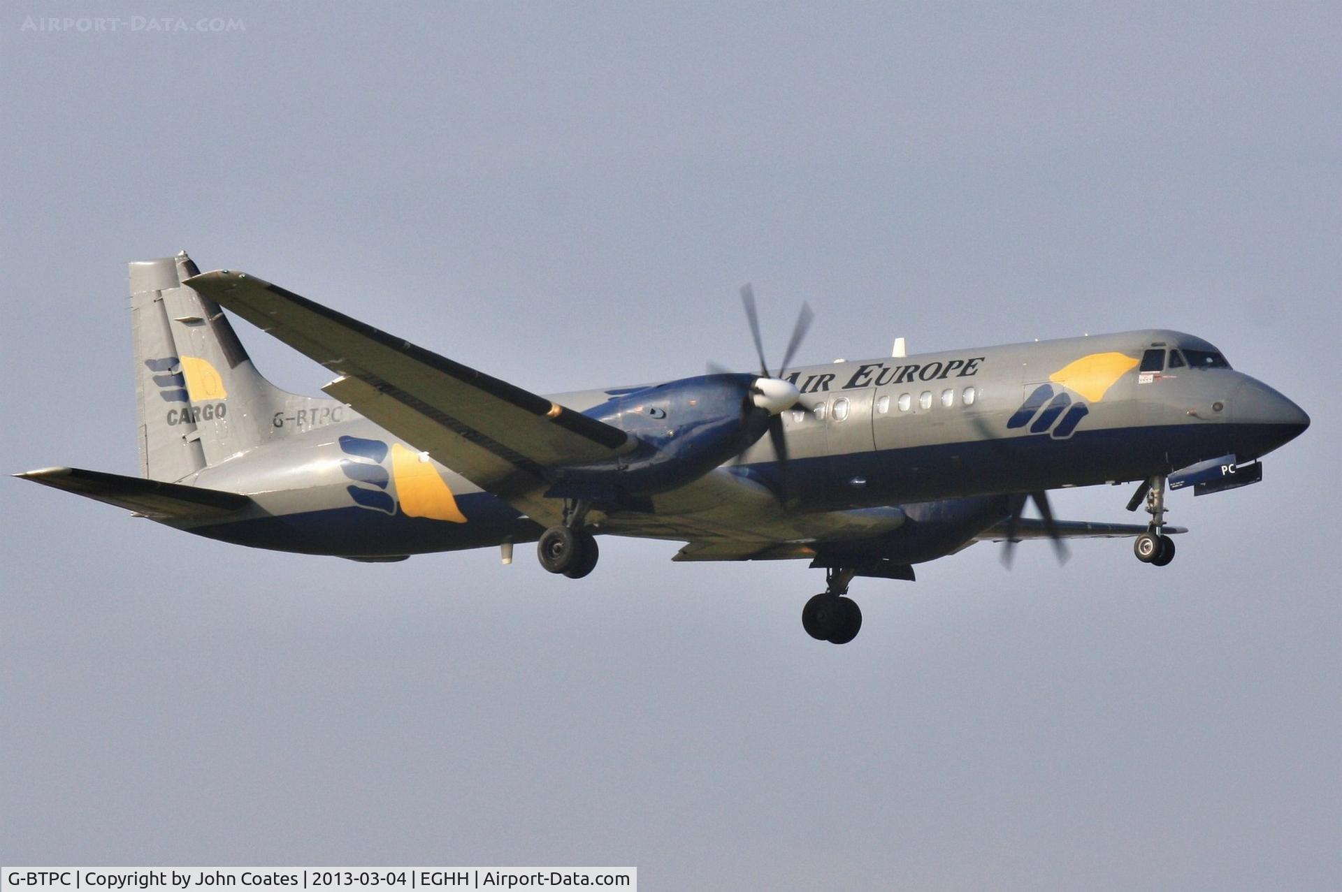 G-BTPC, 1988 British Aerospace ATP C/N 2010, Arriving 08