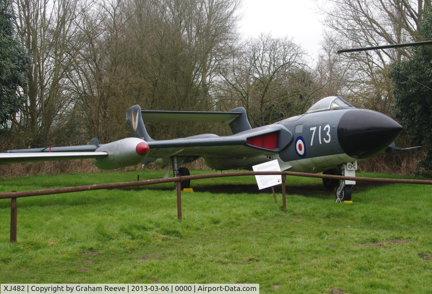 XJ482, 1958 De Havilland DH-110 Sea Vixen FAW.1 C/N 10009, Preserved at the Norfolk and Suffolk Aviation Museum, Flixton.