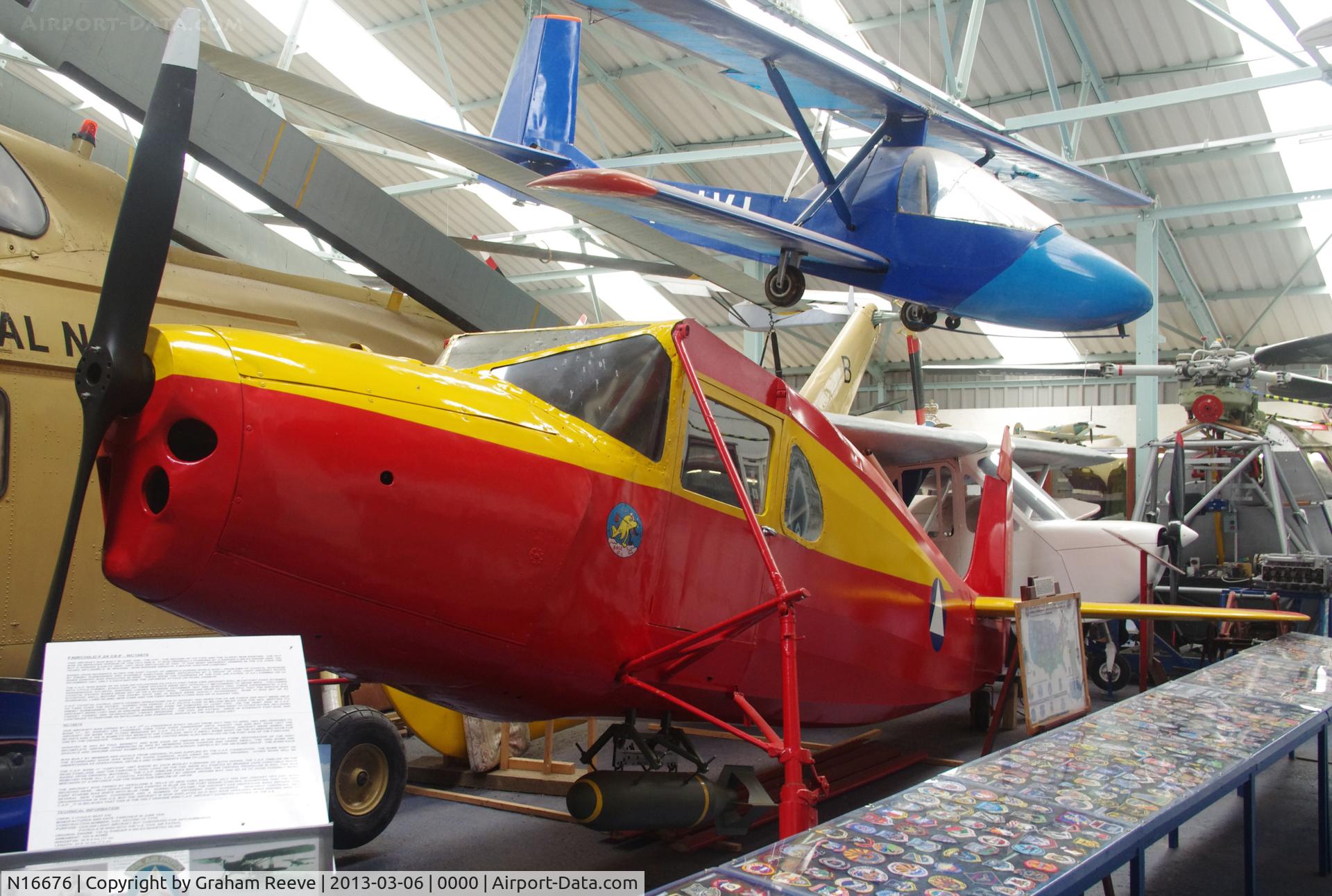 N16676, 1936 Fairchild 24 C8F C/N 3101, Preserved at the Norfolk and Suffolk Aviation Museum, Flixton.