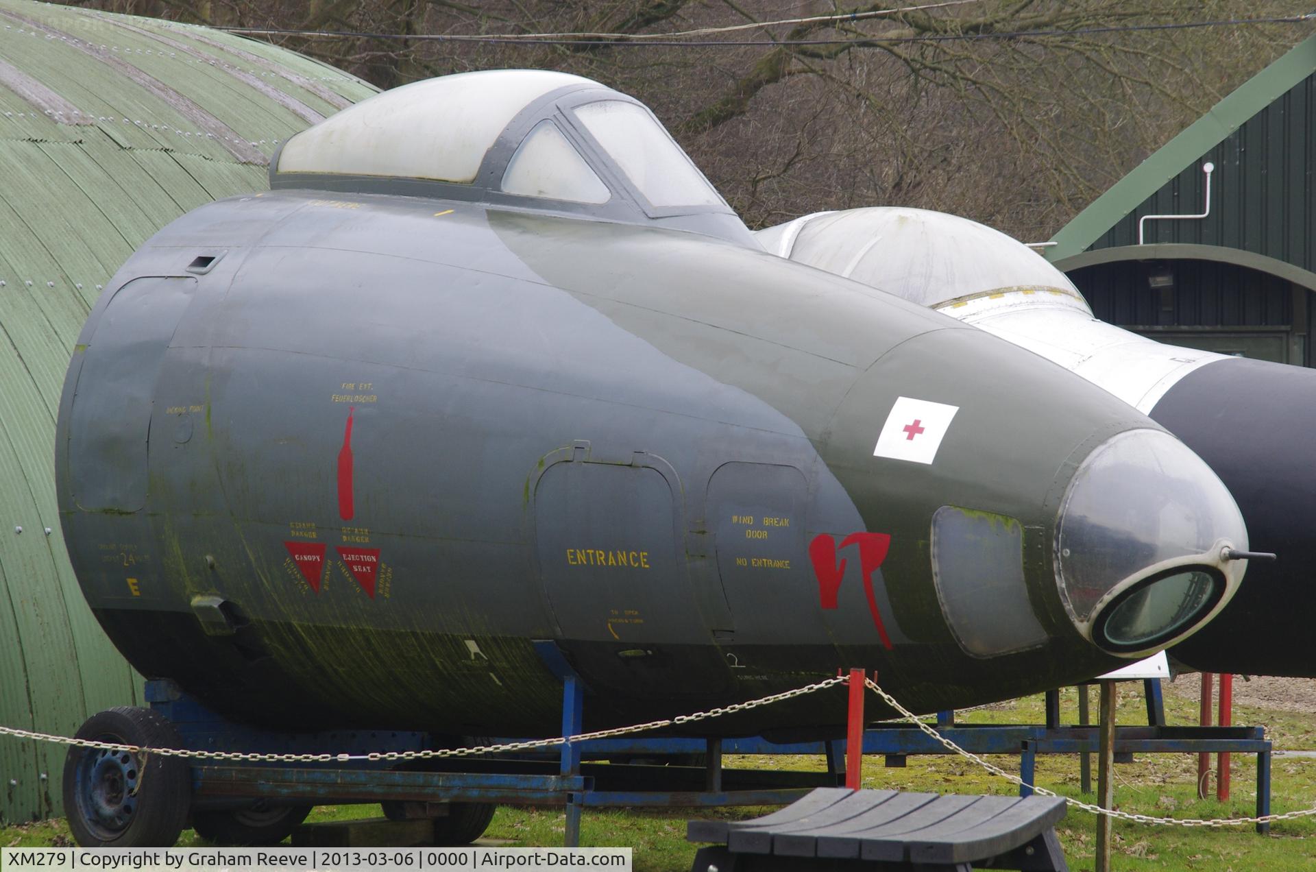 XM279, 1959 English Electric Canberra B(I).8 C/N EEP71648, Cockpit section, preserved at the Norfolk and Suffolk Aviation Museum, Flixton.