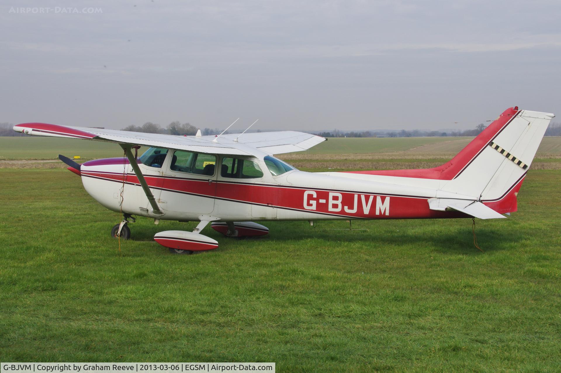 G-BJVM, 1977 Cessna 172N Skyhawk C/N 172-69374, Parked at Beccles