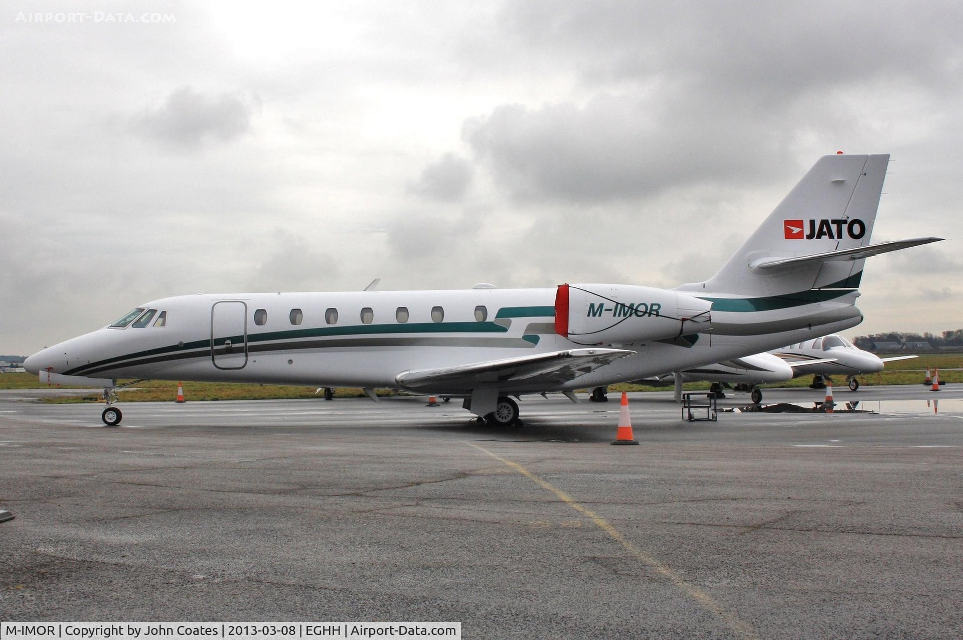 M-IMOR, 2015 Cessna 680 Citation Sovereign C/N 680-0346, Still parked at CSE.