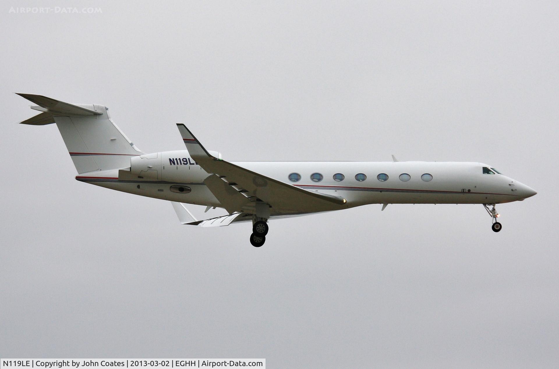 N119LE, 2011 Gulfstream Aerospace GV-SP (G550) C/N 5333, Brings the 