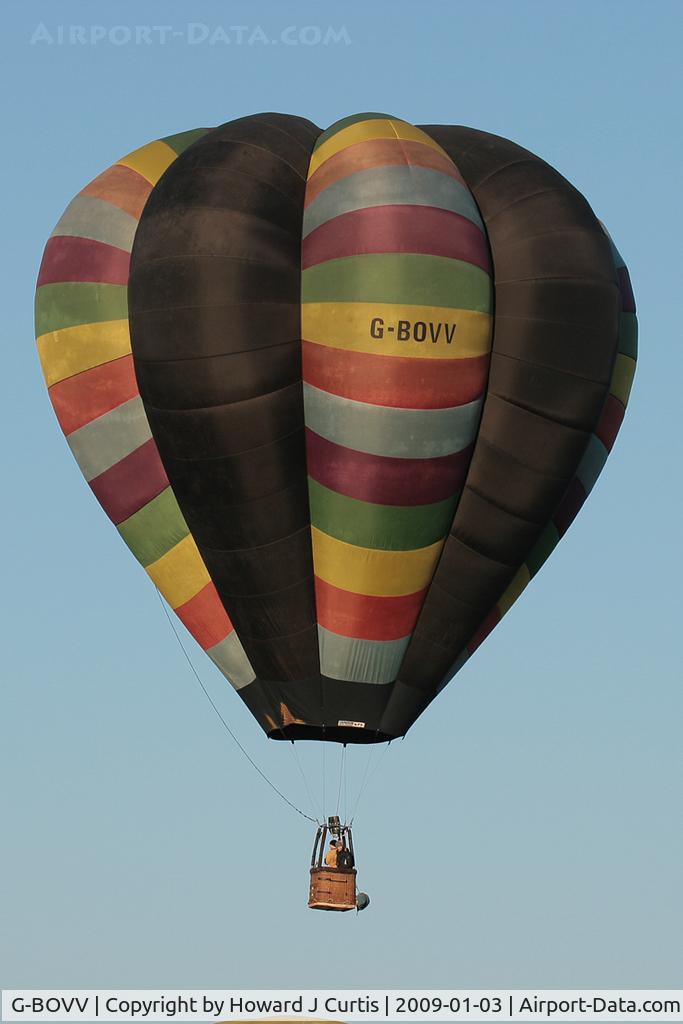 G-BOVV, 1988 Cameron Balloons V-77 C/N 1724, At the Icicle Balloon Meet, Savernake.
