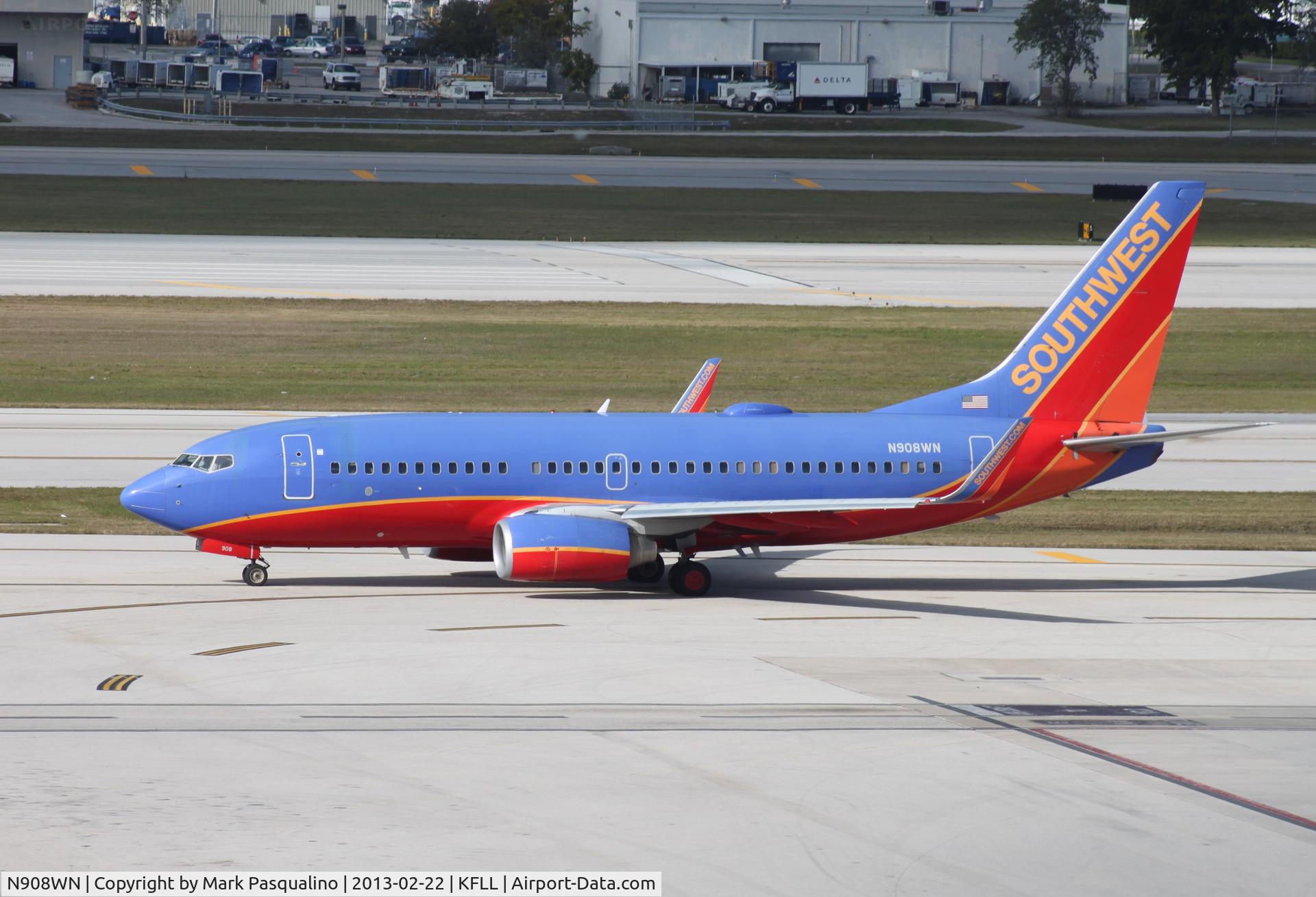 N908WN, 2008 Boeing 737-7H4 C/N 36620, Boeing 737-700
