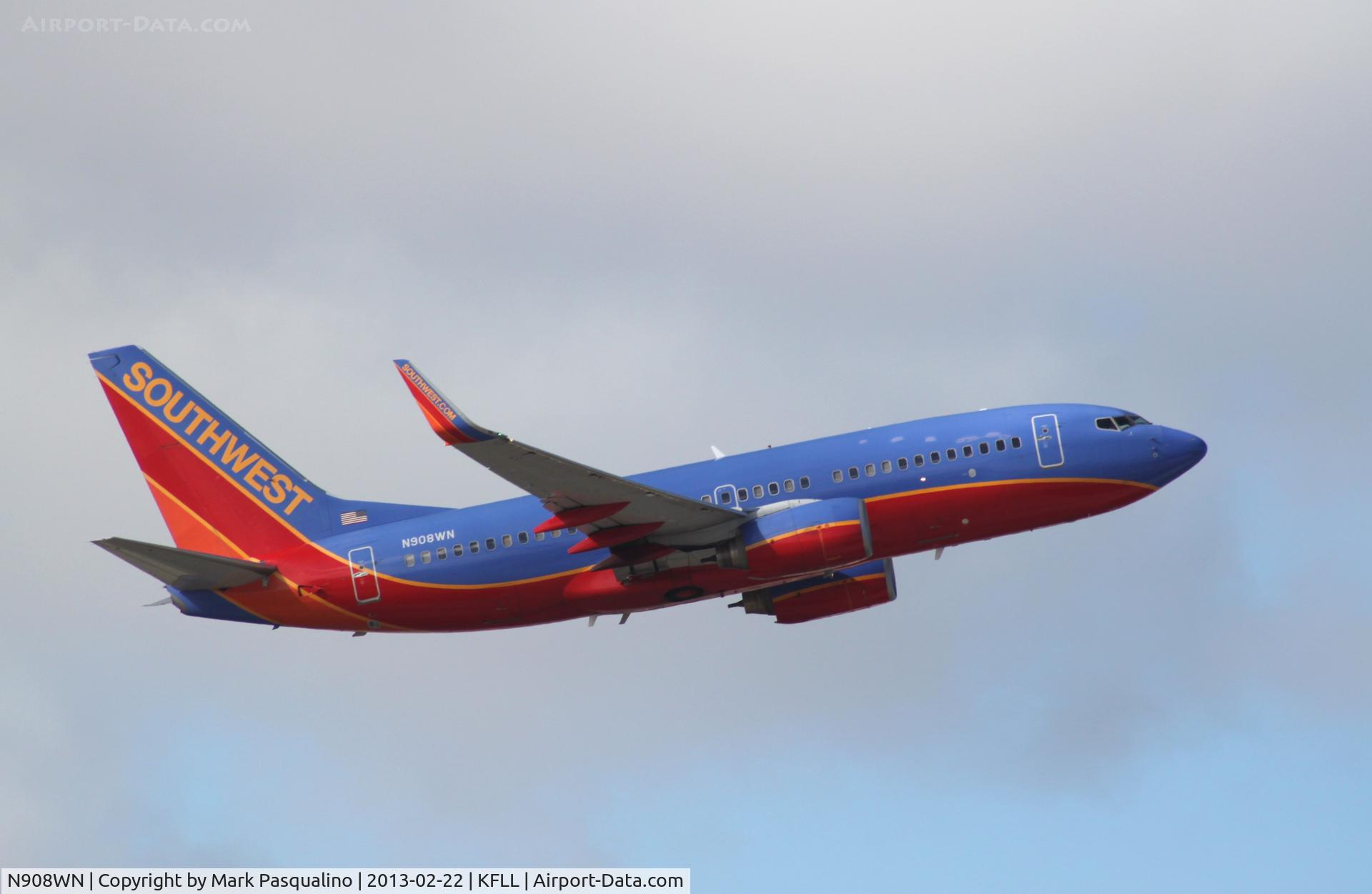 N908WN, 2008 Boeing 737-7H4 C/N 36620, Boeing 737-700