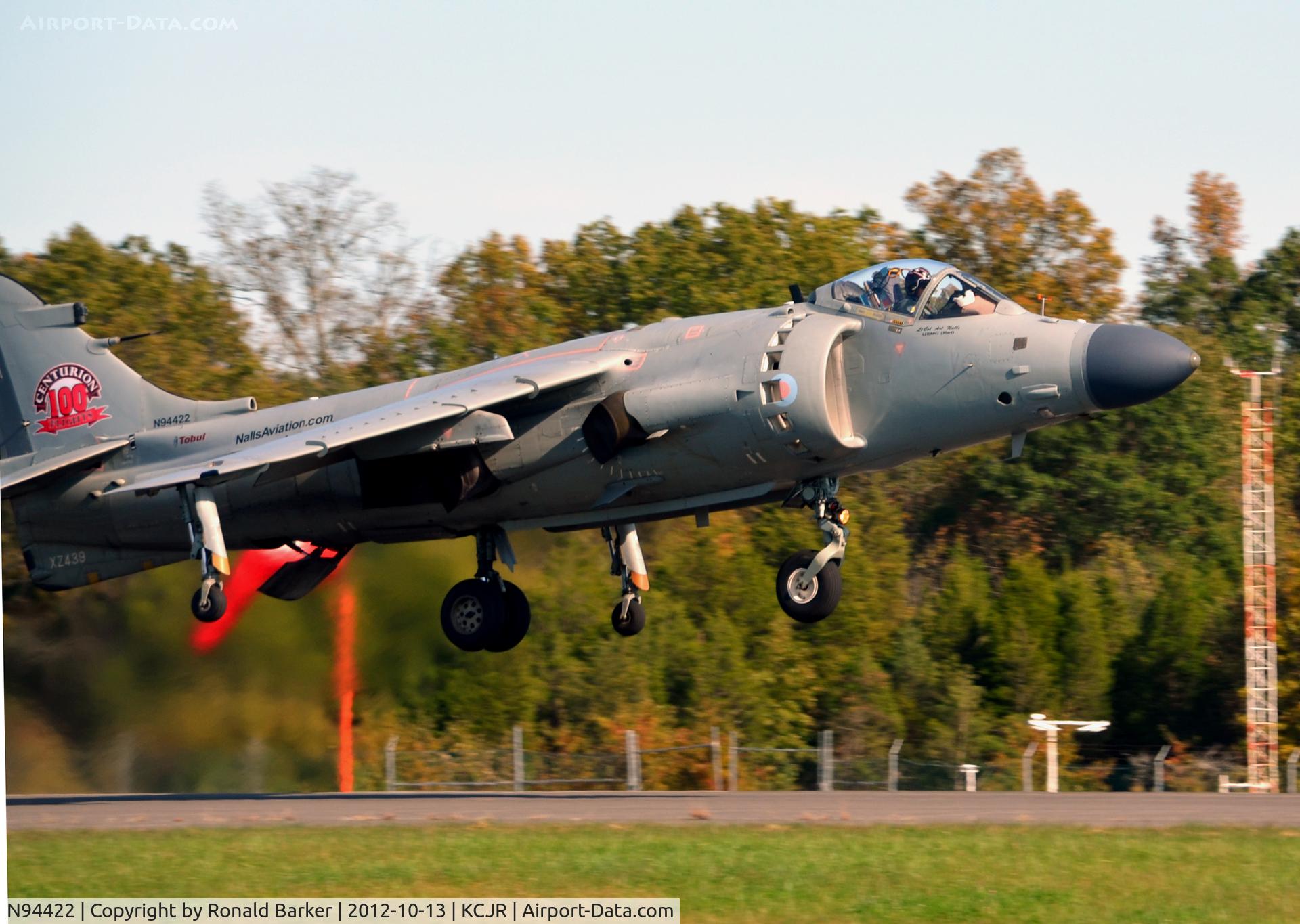 N94422, 1979 British Aerospace Sea Harrier F/A.2 C/N 41H-912002/DB2, Takeoff for 2nd sortie - Culpeper Air Fest 2012