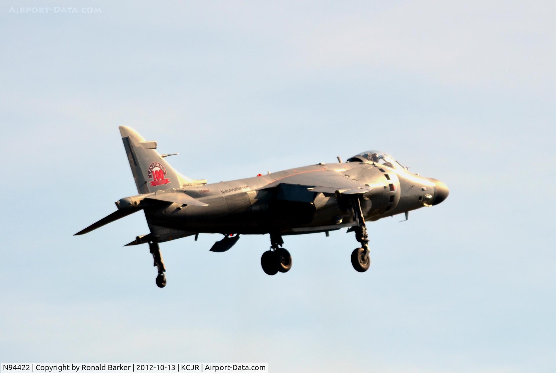 N94422, 1979 British Aerospace Sea Harrier F/A.2 C/N 41H-912002/DB2, Air Show - Culpeper Air Fest 2012