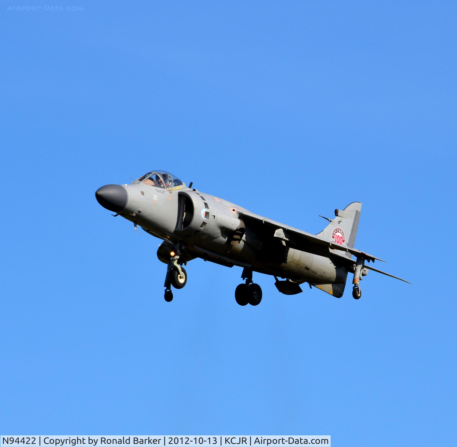 N94422, 1979 British Aerospace Sea Harrier F/A.2 C/N 41H-912002/DB2, Air Show - Hover - Culpeper Air Fest 2012