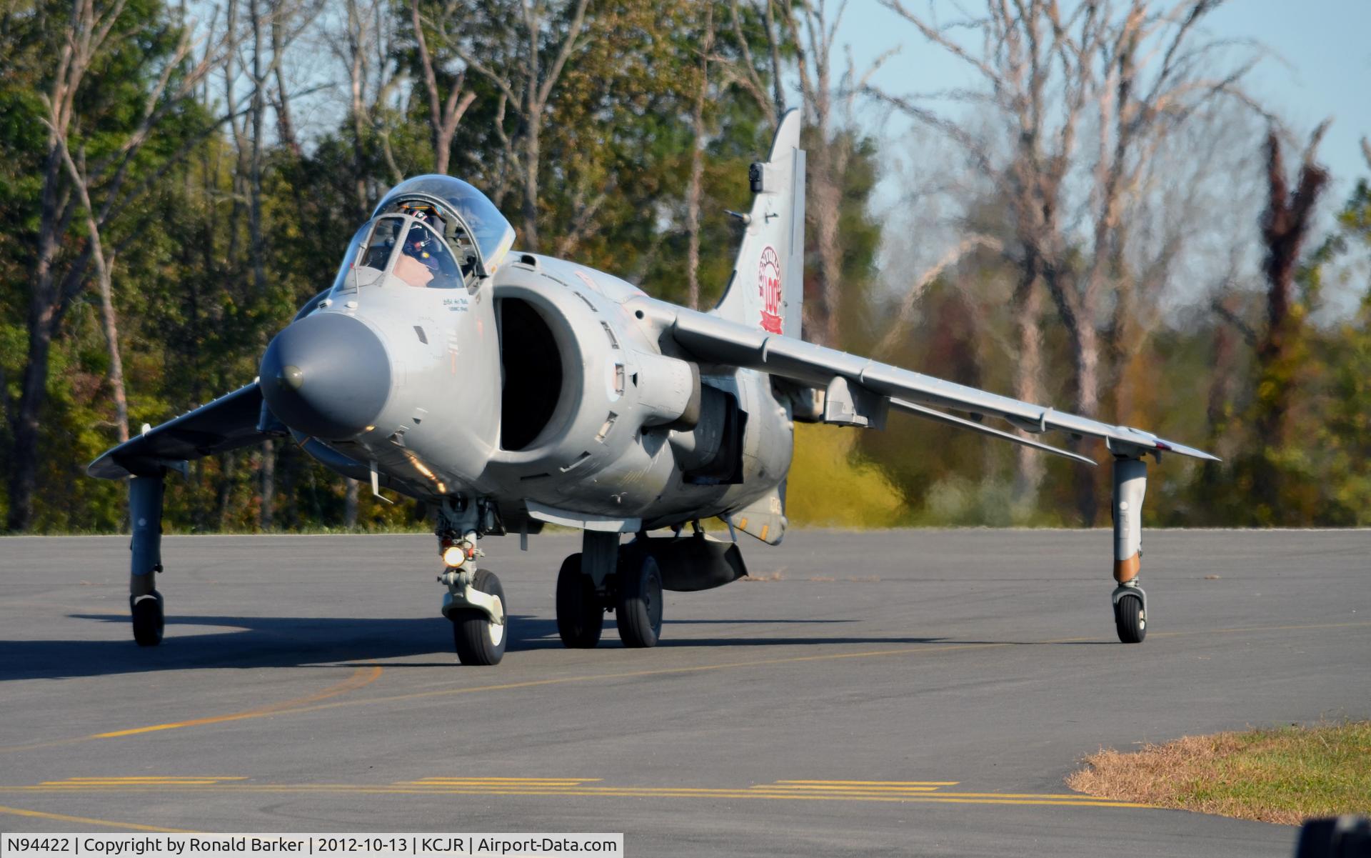 N94422, 1979 British Aerospace Sea Harrier F/A.2 C/N 41H-912002/DB2, Taxi - Culpeper Air Fest 2012