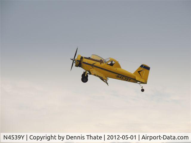 N4539Y, 1979 Grumman American AA-5B Tiger C/N AA5B-1306, Spraying near Fairmont Mn.