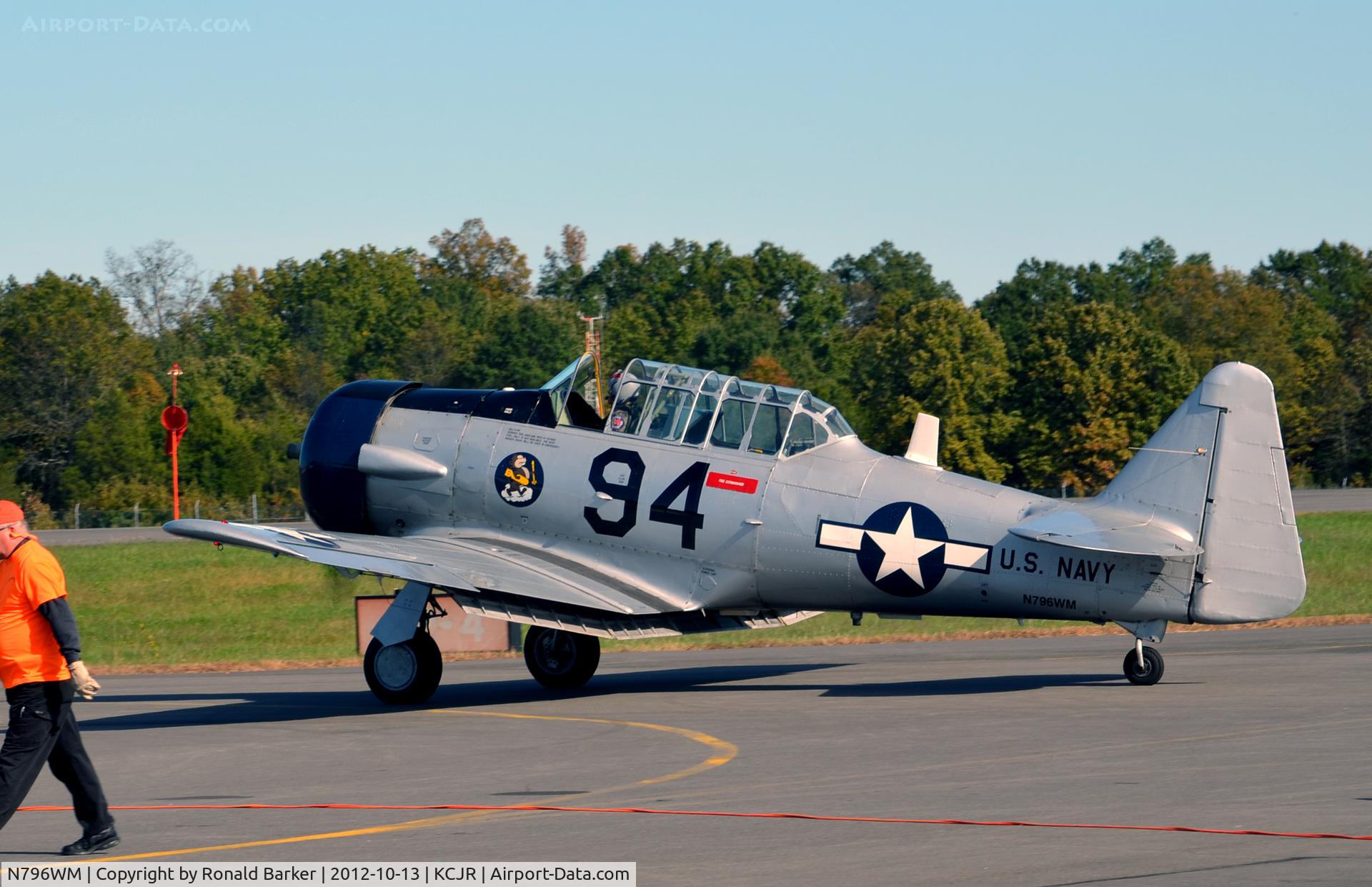 N796WM, 1943 North American AT-6D Texan C/N 88-15328, Taxi - Culpeper Air Fest 2012
