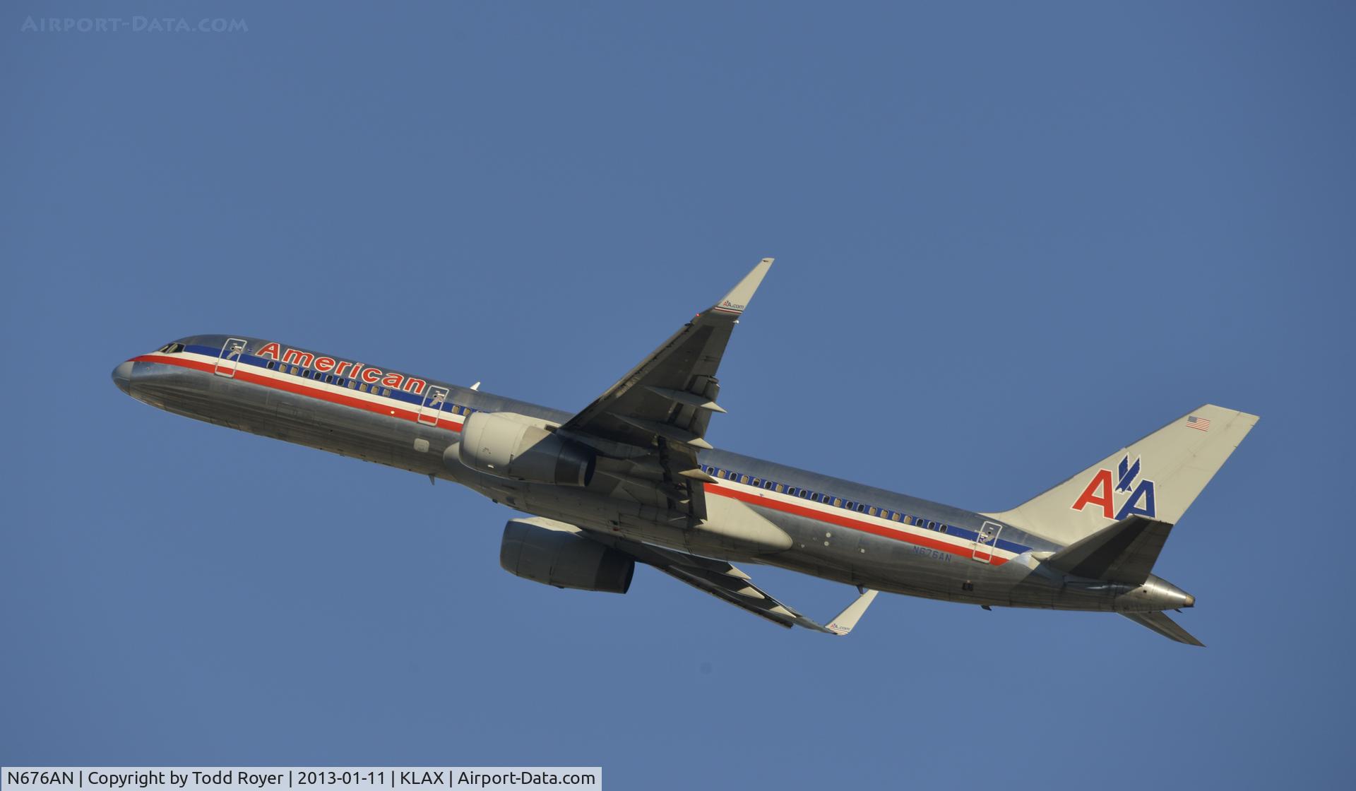 N676AN, 1998 Boeing 757-223 C/N 29426, Departing LAX