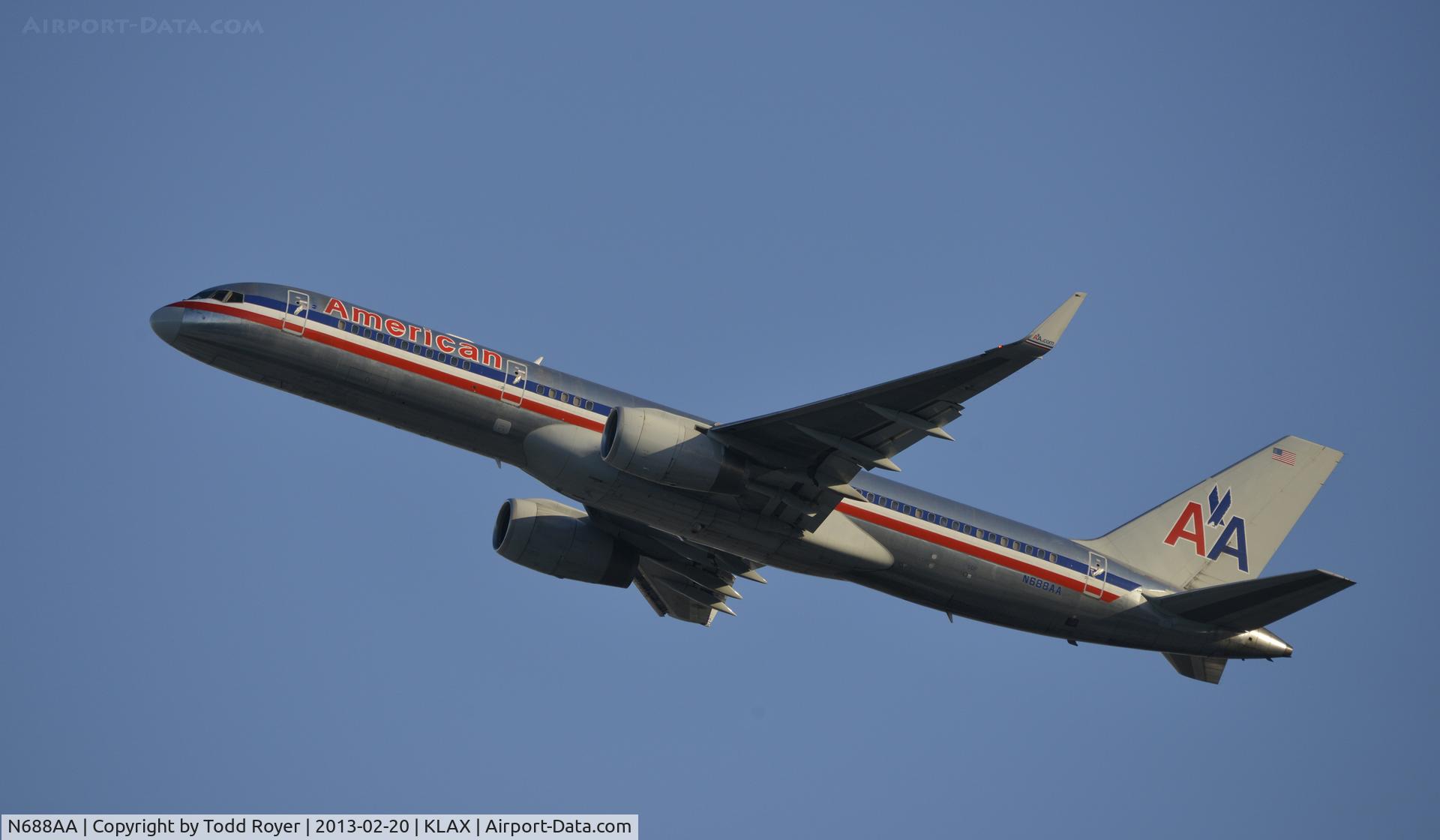 N688AA, 1993 Boeing 757-223 C/N 25730, Departing LAX